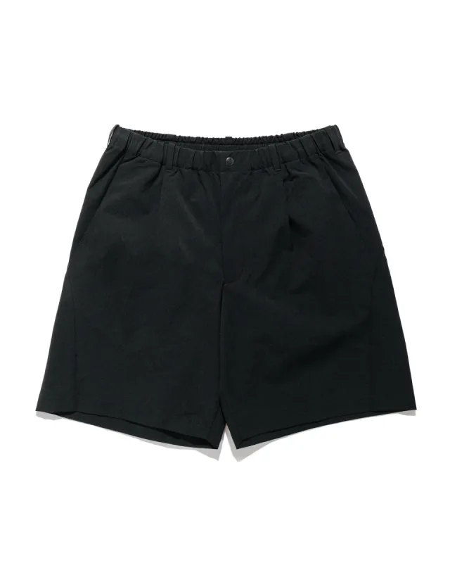 Goldwin One Tuck Tapered Light Stretch Shorts Black sold by Lost & Found