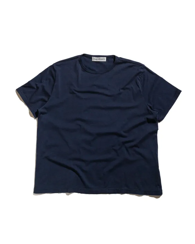 Our Legacy New Box T-Shirt Abyss Blue Clean Jersey sold by Lost & Found