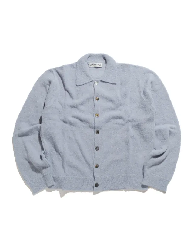 Our Legacy Evening Polo Livid Blue Fuzzy Alpaca sold by Lost & Found