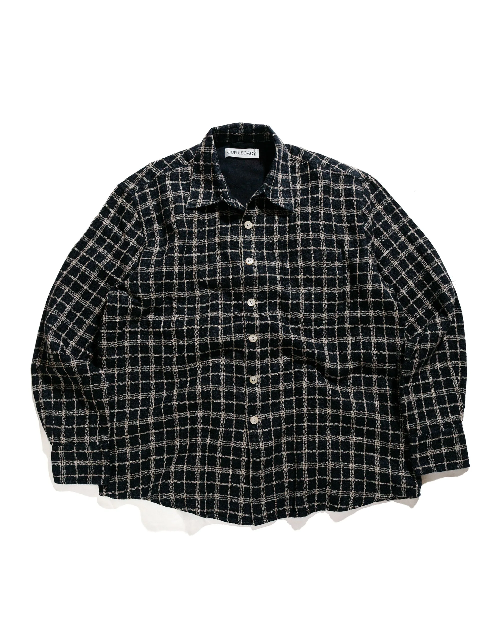 Our Legacy Above Shirt Black Fishnet Cloth sold by Lost & Found