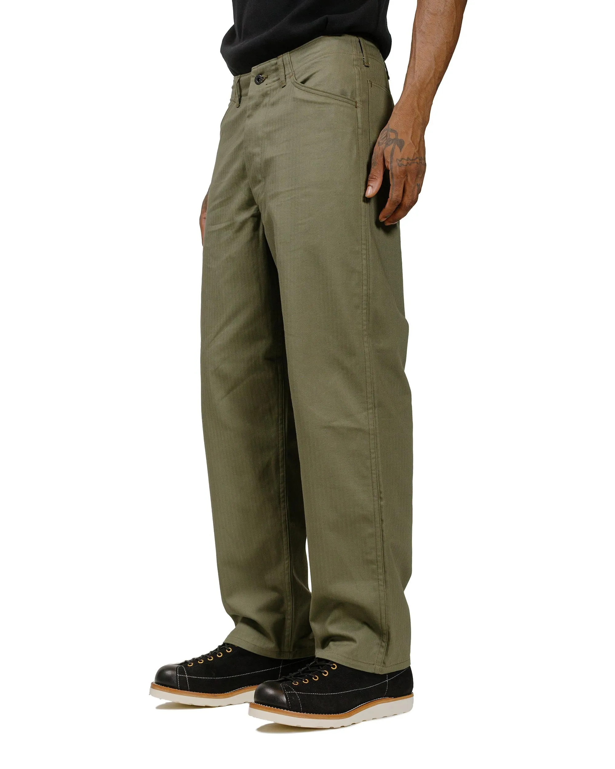 The Real McCoy's MP22007 Trousers, Utility N-3 (Model 220) Olive sold by Lost & Found product image thumbnail 2