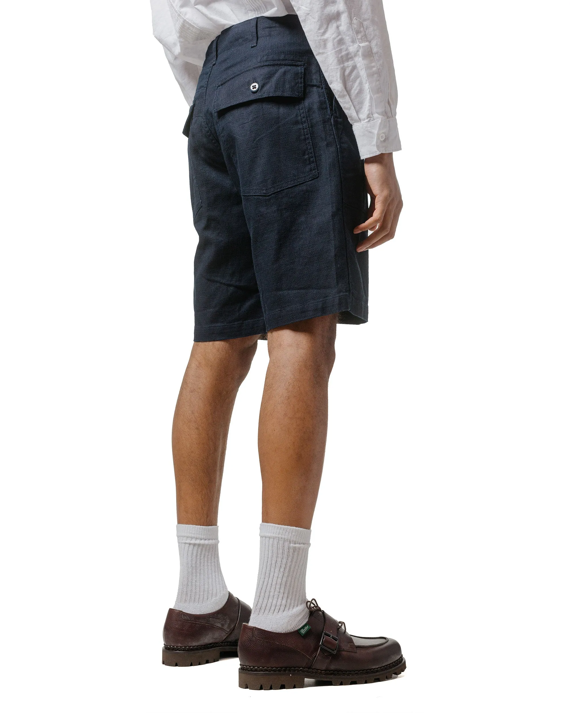 Engineered Garments Fatigue Short Dark Navy CL Java Cloth sold by Lost & Found product image thumbnail 3