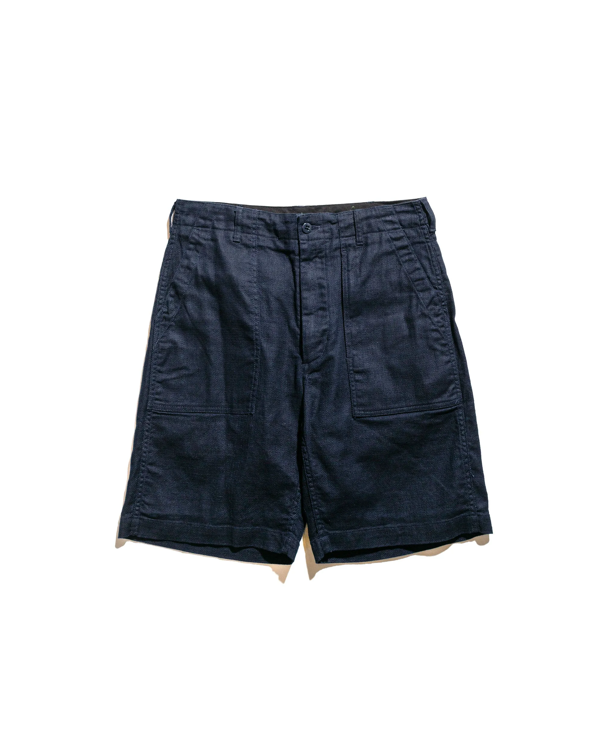 Engineered Garments Fatigue Short Dark Navy CL Java Cloth sold by Lost & Found