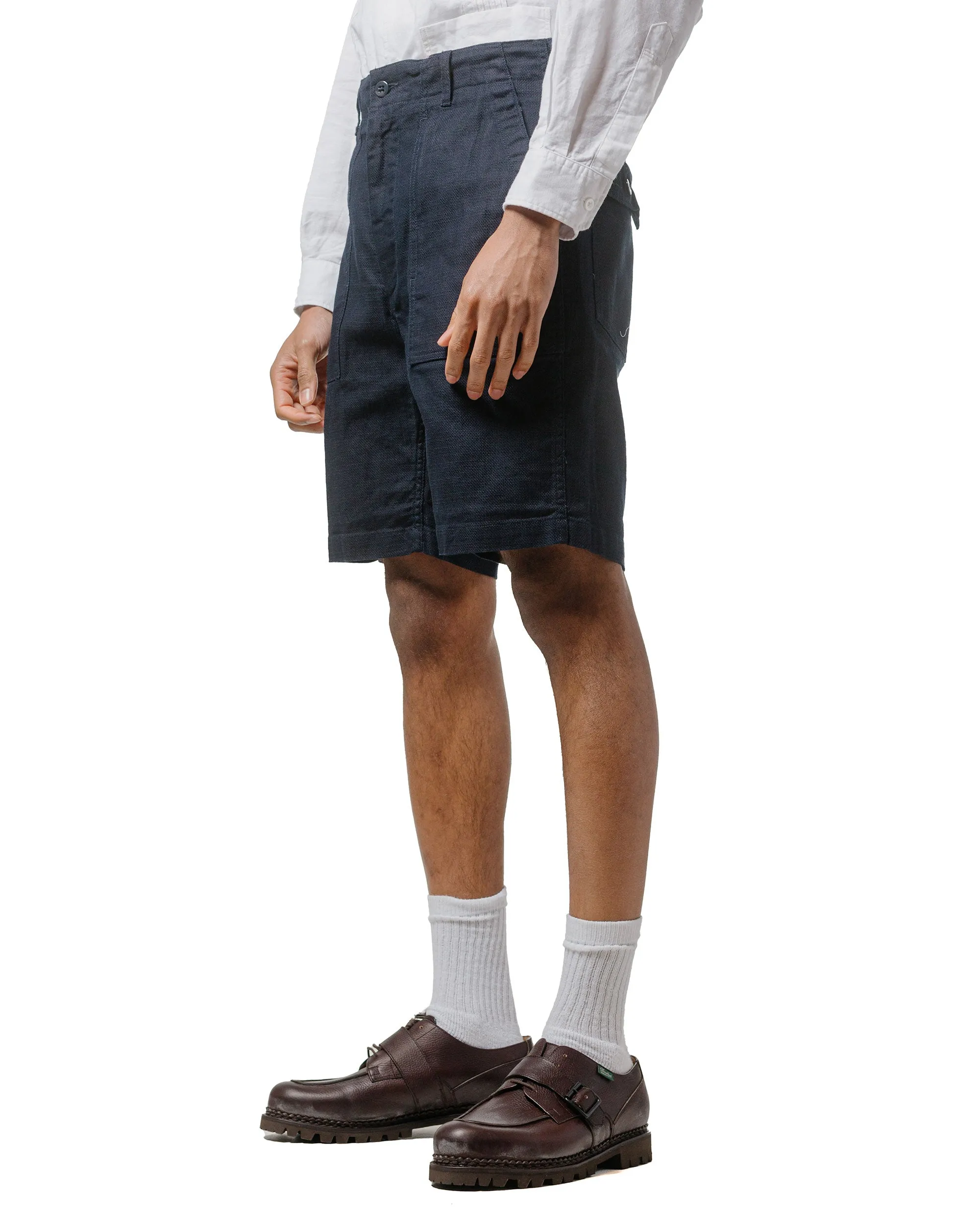 Engineered Garments Fatigue Short Dark Navy CL Java Cloth sold by Lost & Found product image thumbnail 2