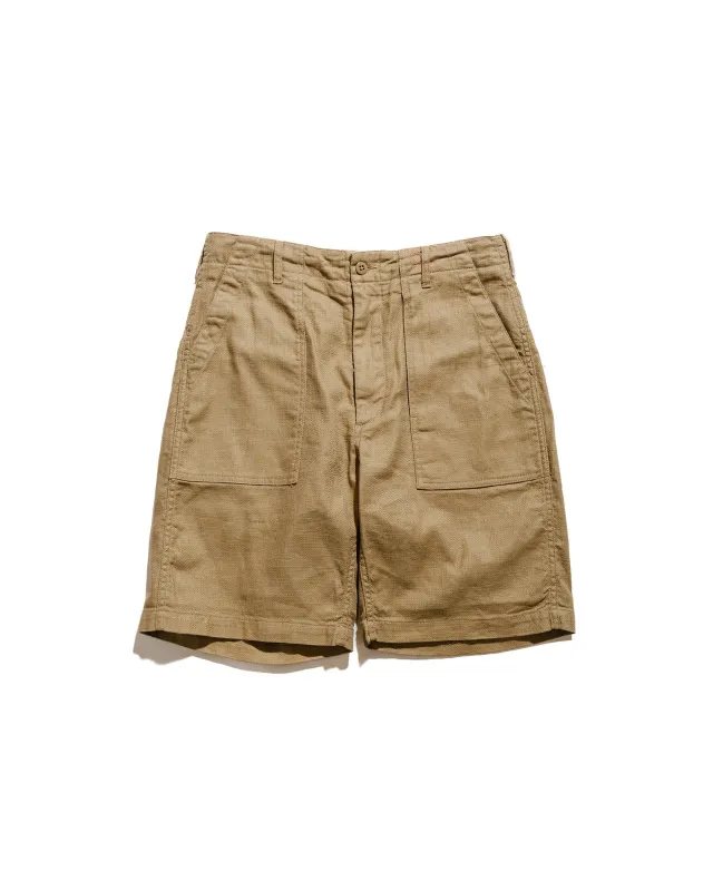 Engineered Garments Fatigue Short Khaki CL Java Cloth made by Engineered Garments