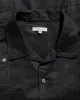 Engineered Garments Guayabera Shirt Black Handkerchief Linen sold by Lost & Found
