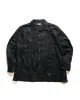 Engineered Garments Guayabera Shirt Black Handkerchief Linen sold by Lost & Found