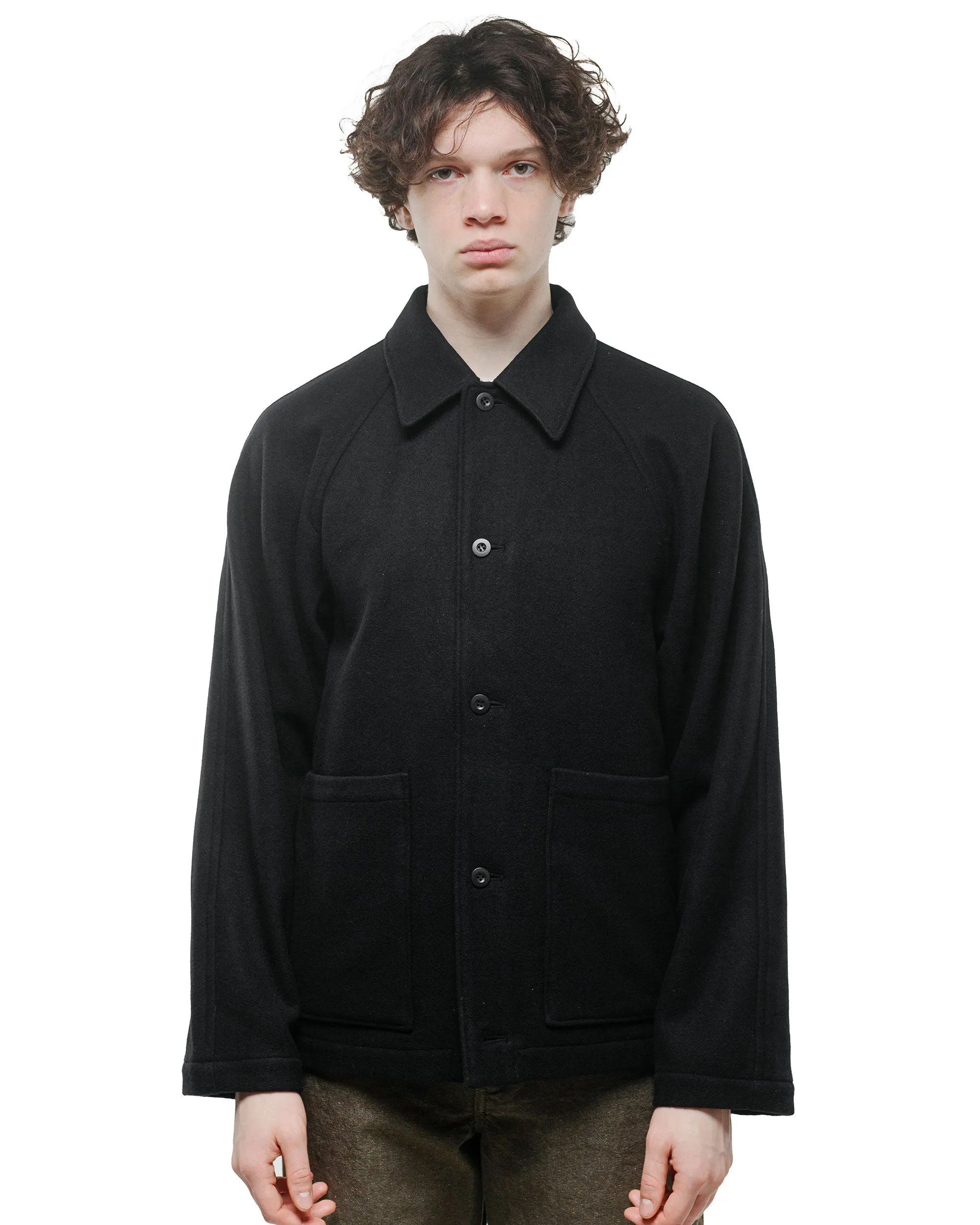James Coward Rambler Coat Black Wool Flannel sold by Lost & Found product image thumbnail 2