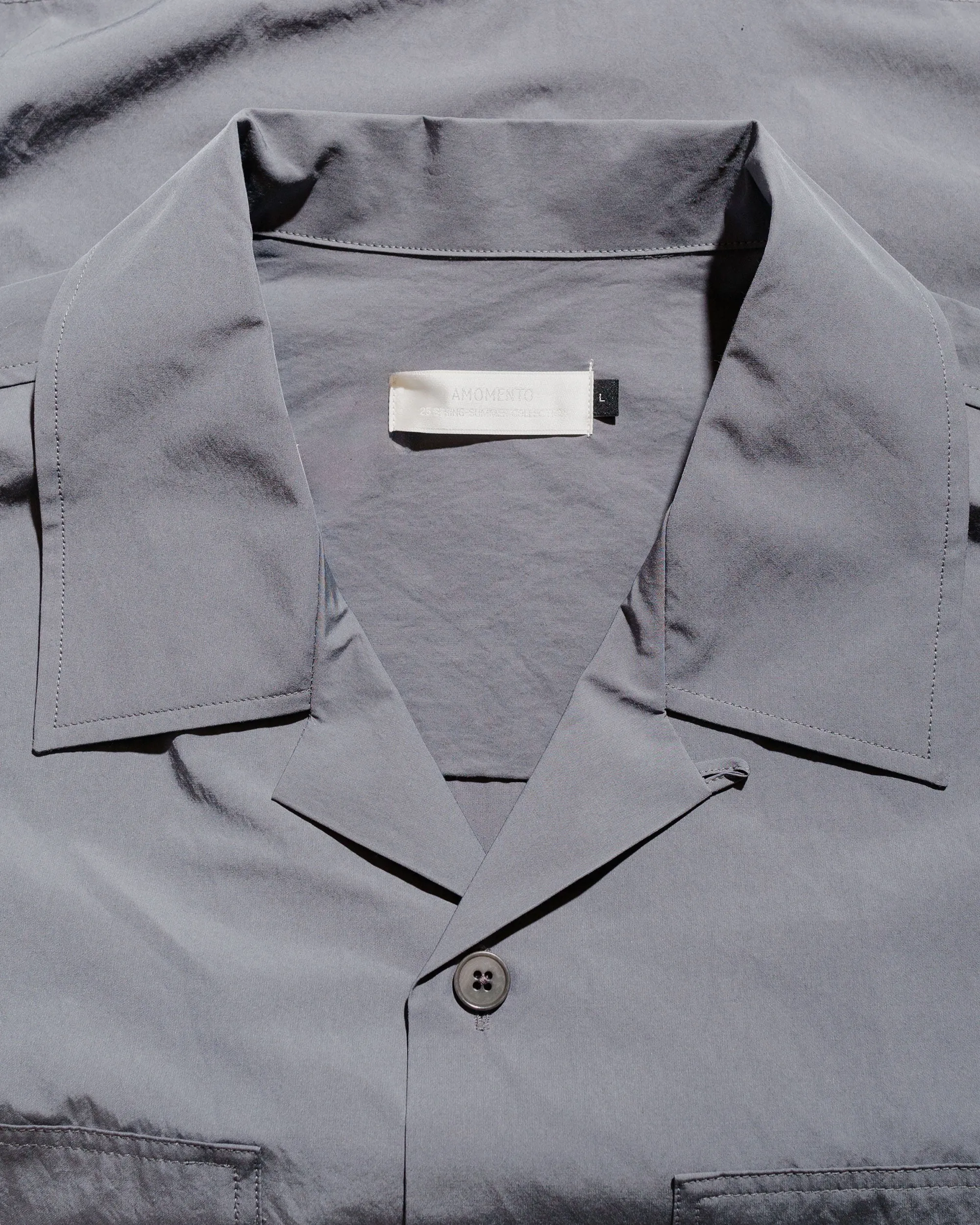 Amomento Pocket Half Shirt Grey sold by Lost & Found product image thumbnail 5