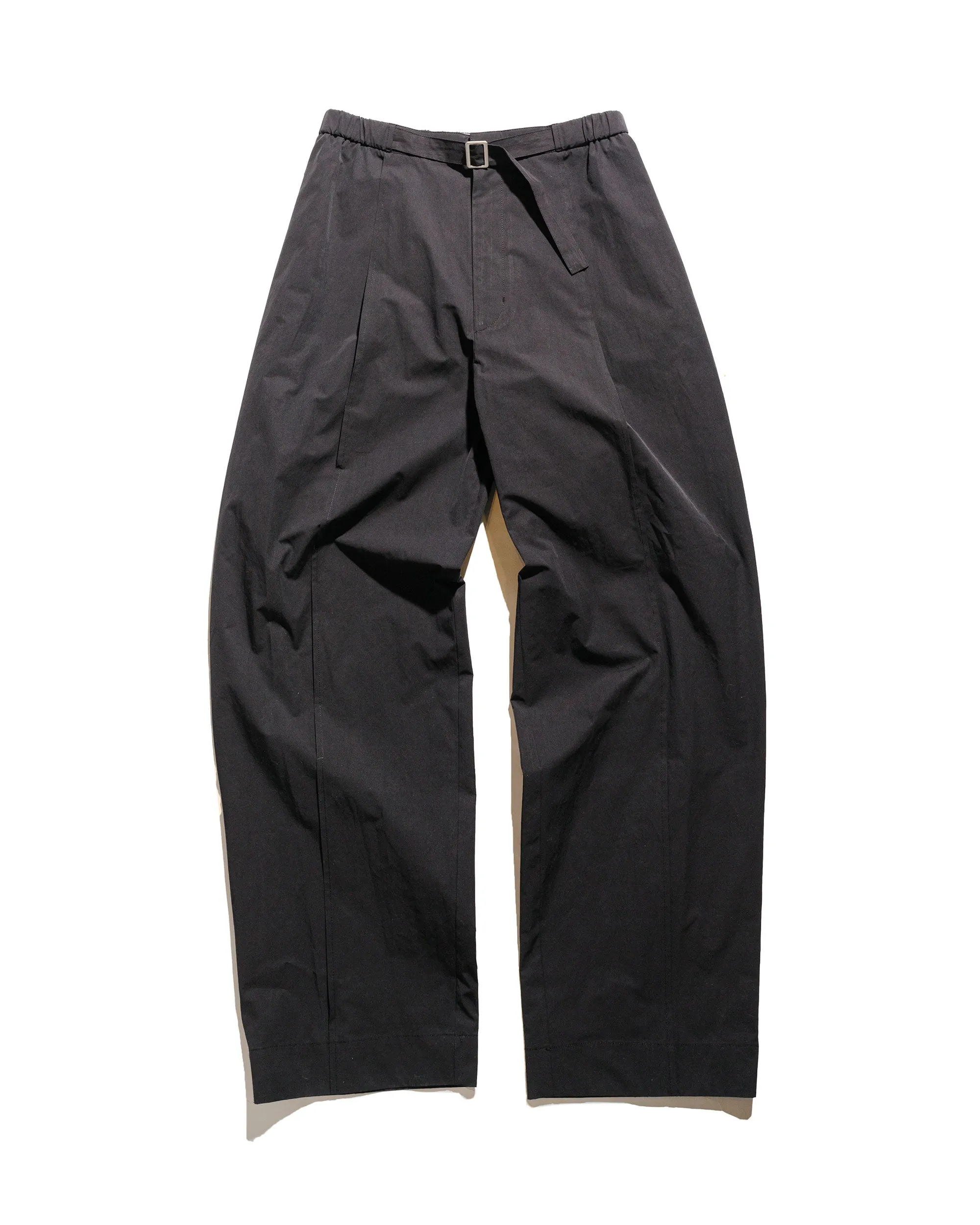 Amomento Belted Tuck Banding Pants Black sold by Lost & Found