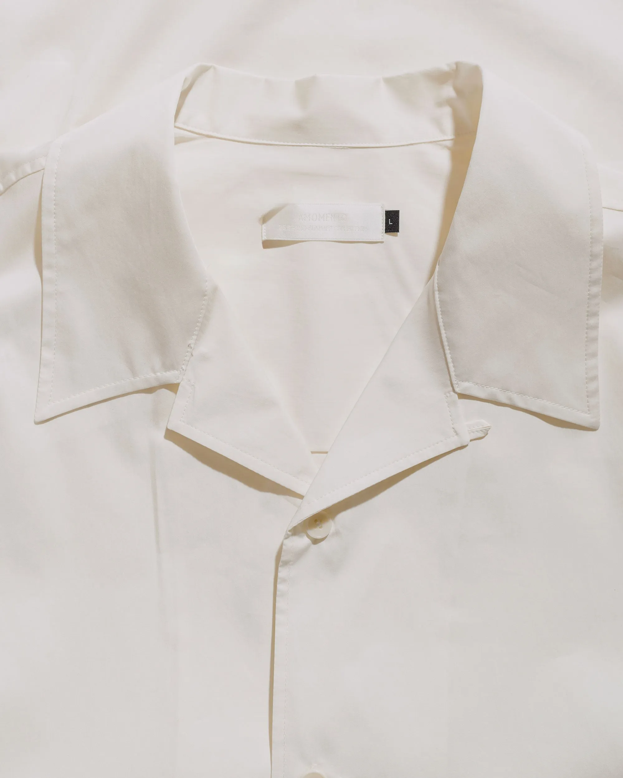 Amomento Open Collar Shirts Ivory sold by Lost & Found product image thumbnail 5