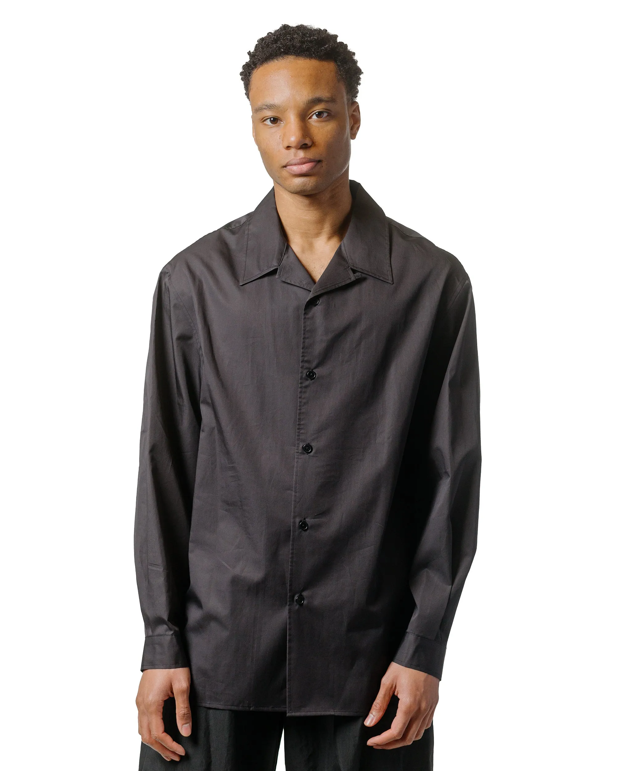 Amomento Open Collar Shirts Black sold by Lost & Found product image thumbnail 2