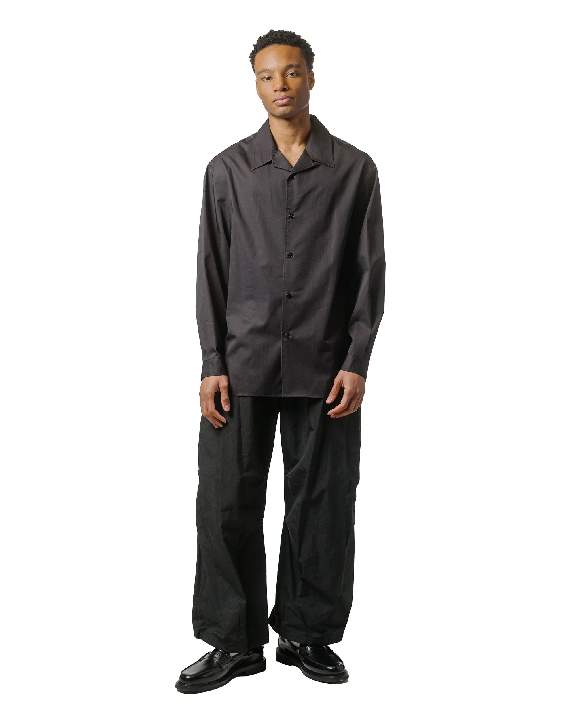 Amomento Open Collar Shirts Black sold by Lost & Found product image thumbnail 4