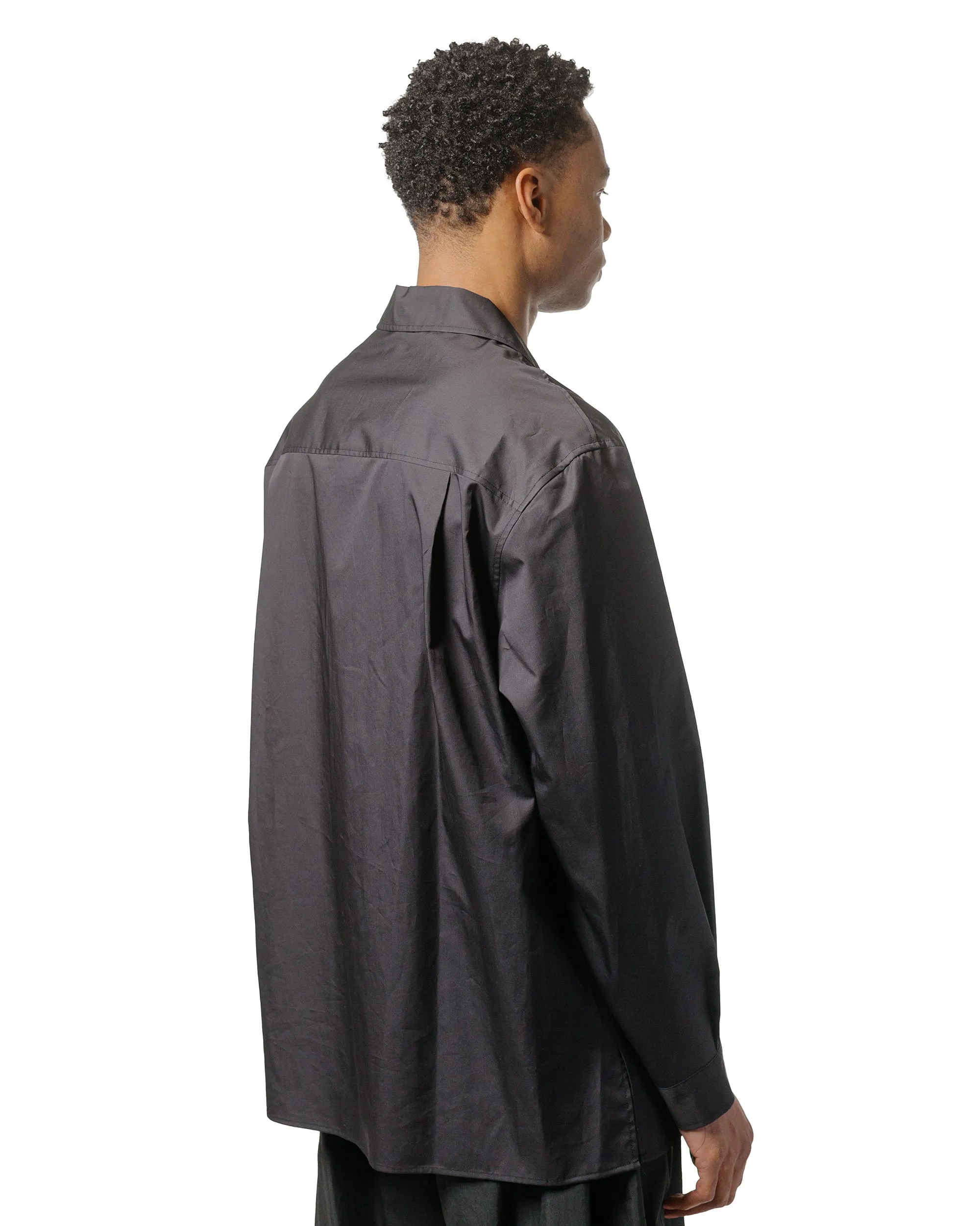 Amomento Open Collar Shirts Black sold by Lost & Found product image thumbnail 3