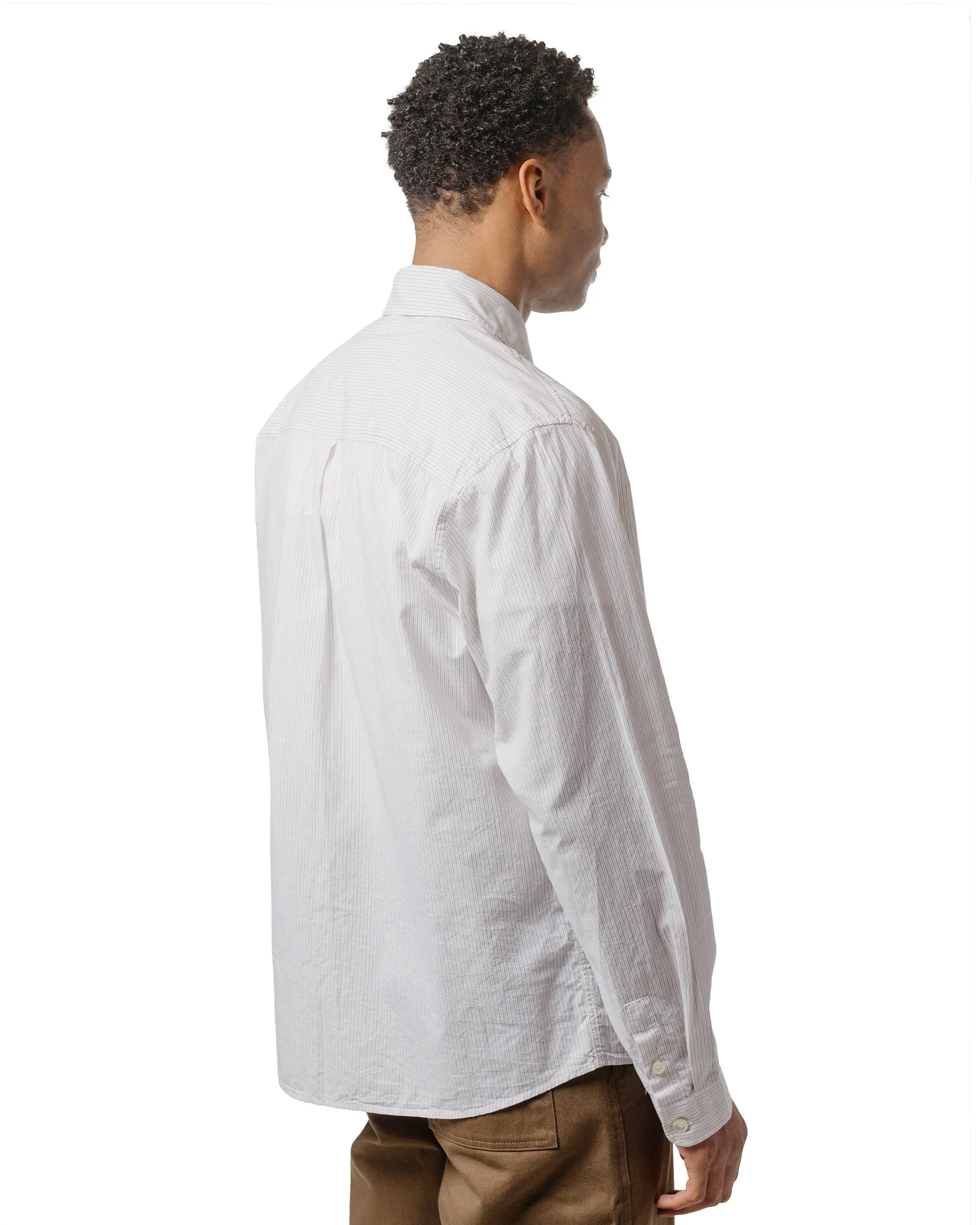 Another Aspect Another Shirt 4.0 Beige/Brown Stripe sold by Lost & Found product image thumbnail 3