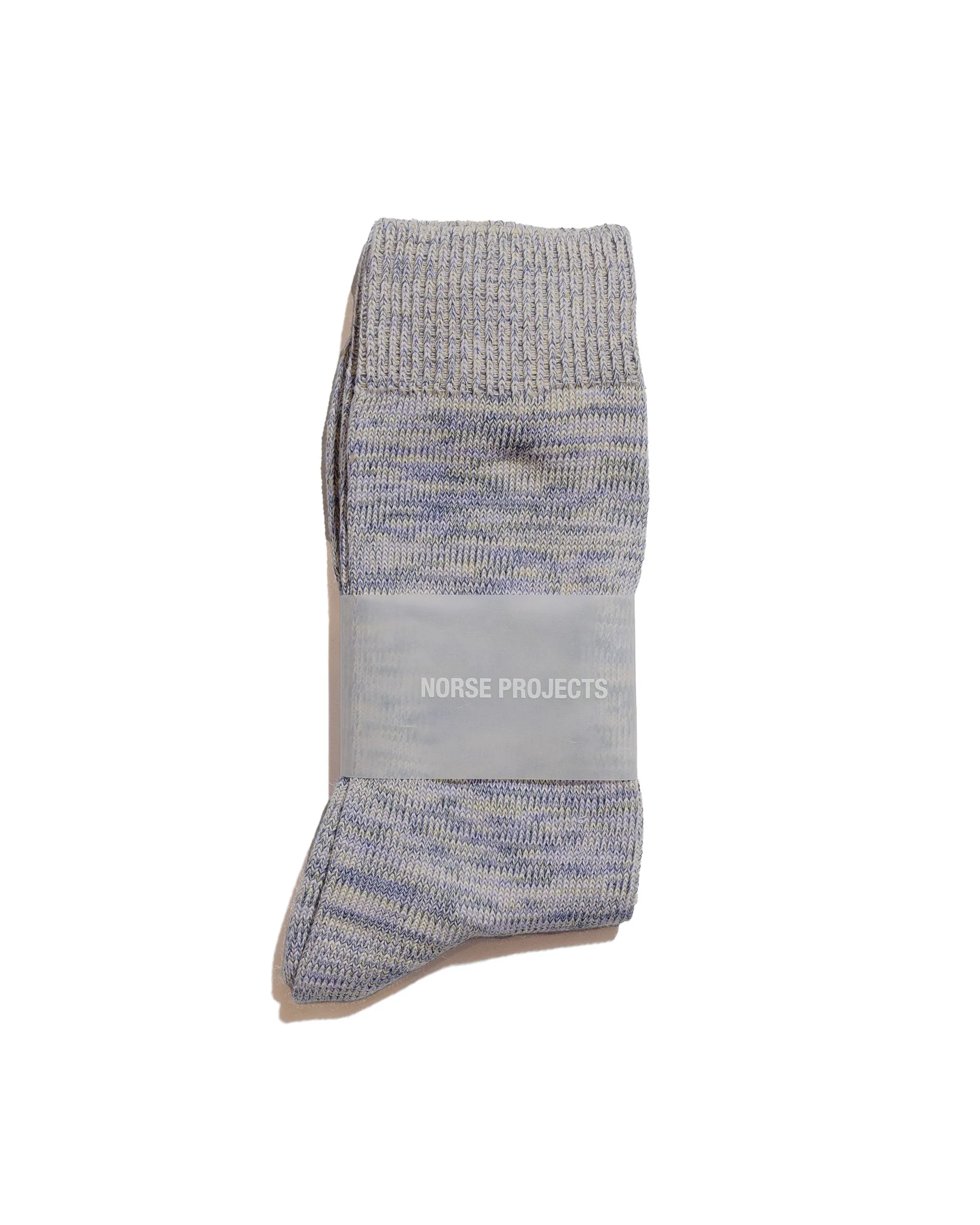 Norse Projects Bjarki Cotton Twist Sock Dusk Purple sold by Lost & Found