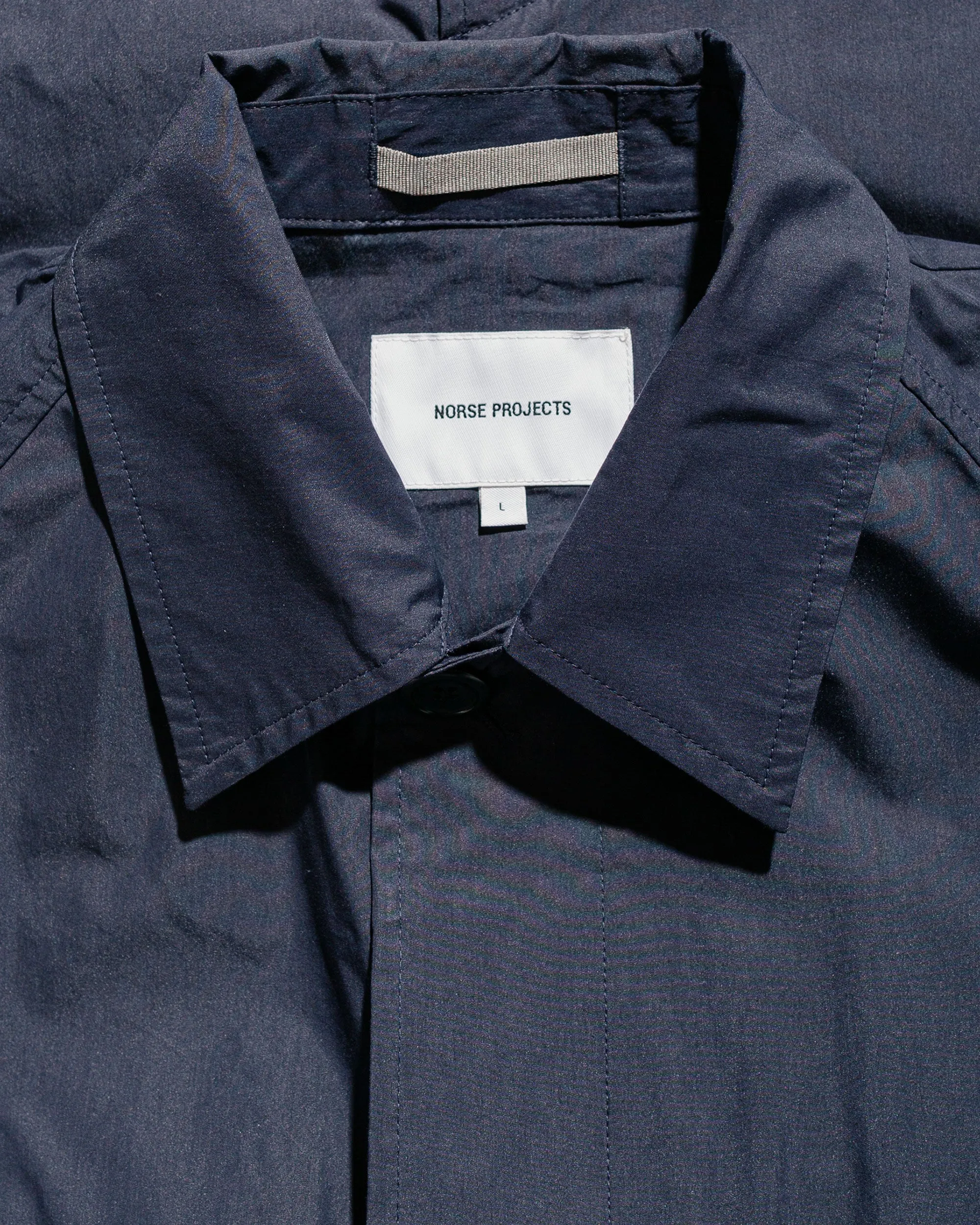 Norse Projects Vargo Tech Poplin Mac Dark Navy sold by Lost & Found product image thumbnail 5