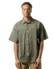 Norse Projects Ole Oversized Striped SS Shirt Moss Green sold by Lost & Found