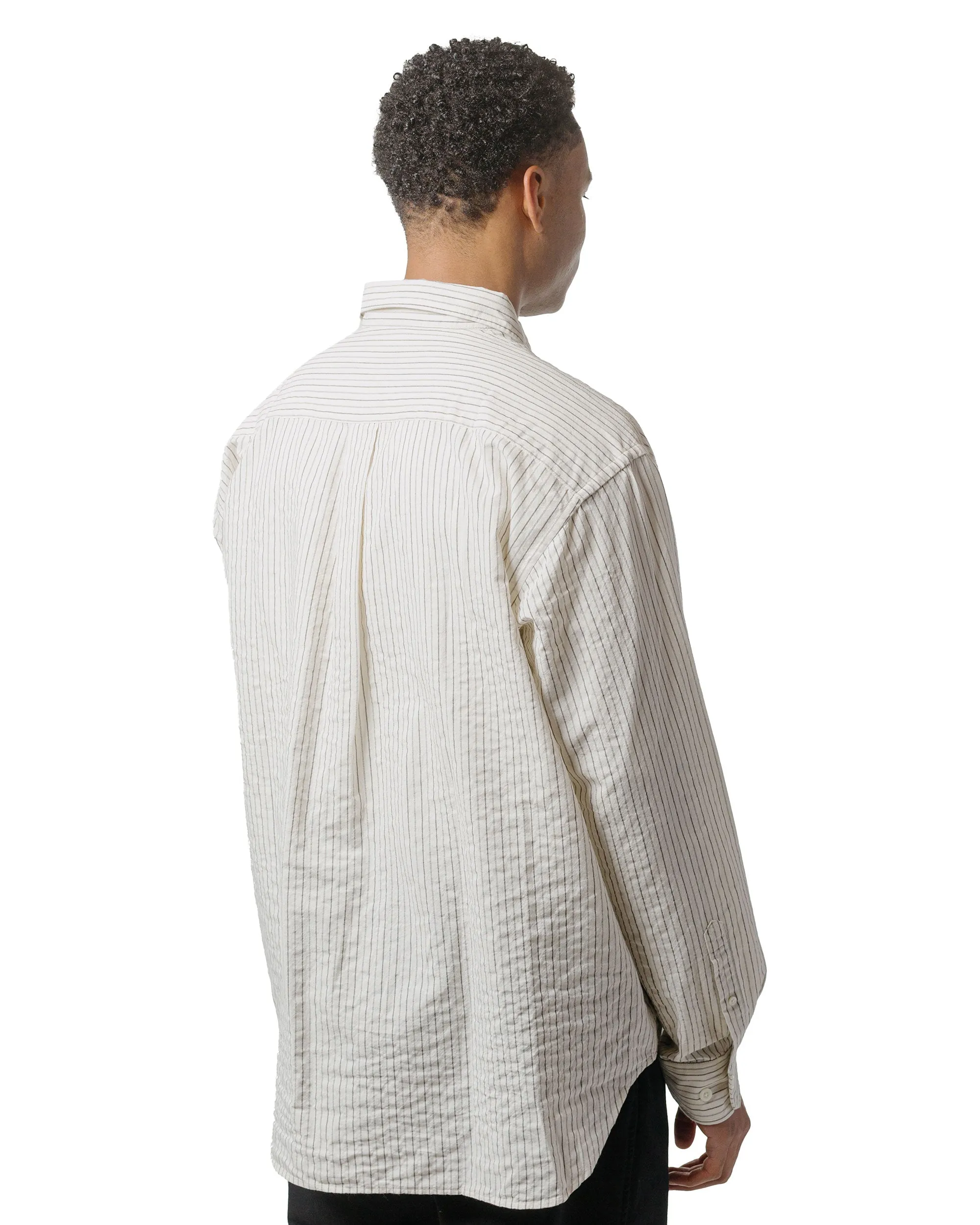 Norse Projects Mo Oversized Striped Shirt Chestnut sold by Lost & Found product image thumbnail 3