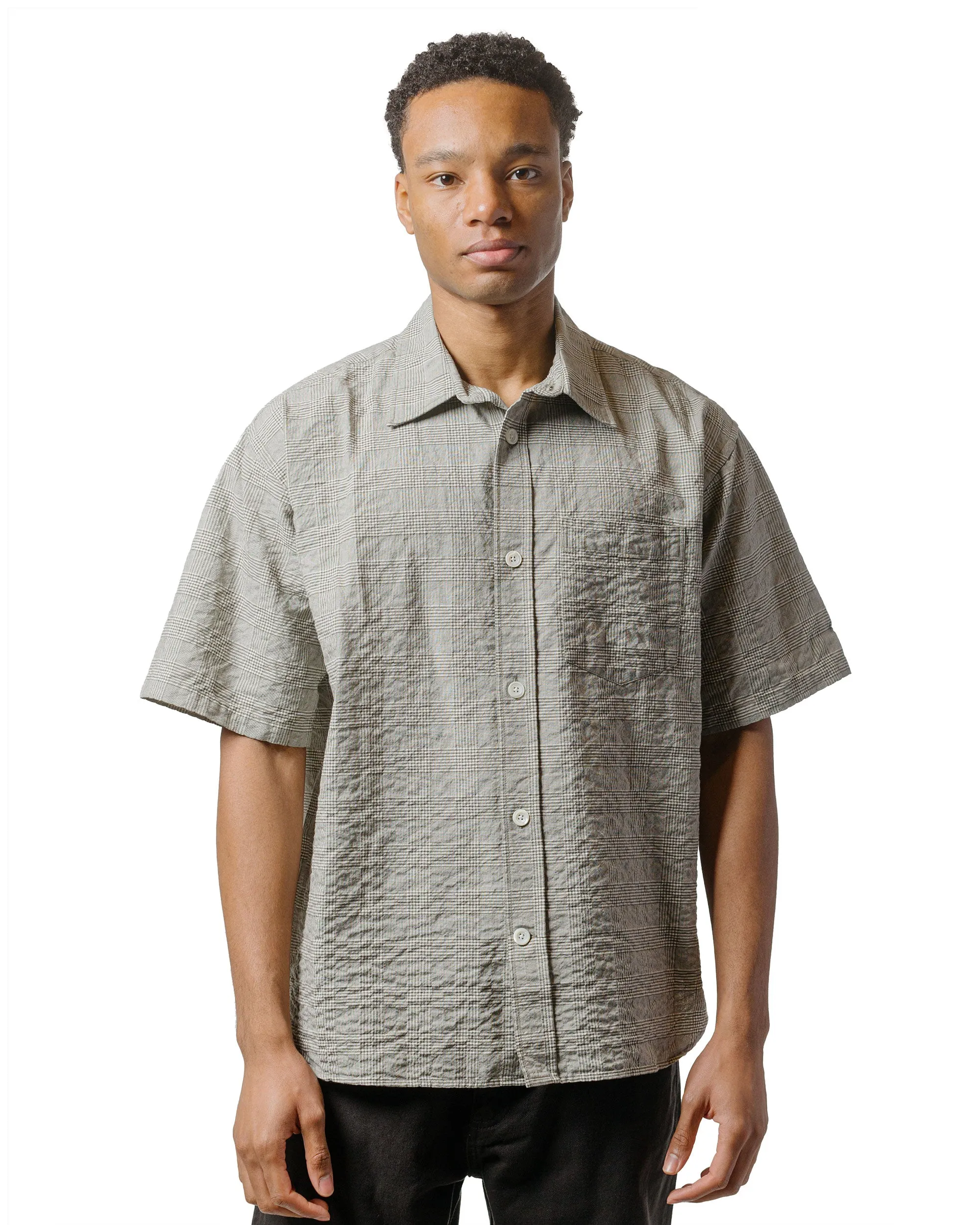 Norse Projects Mo Oversized Check SS Shirt Moss Green sold by Lost & Found product image thumbnail 2