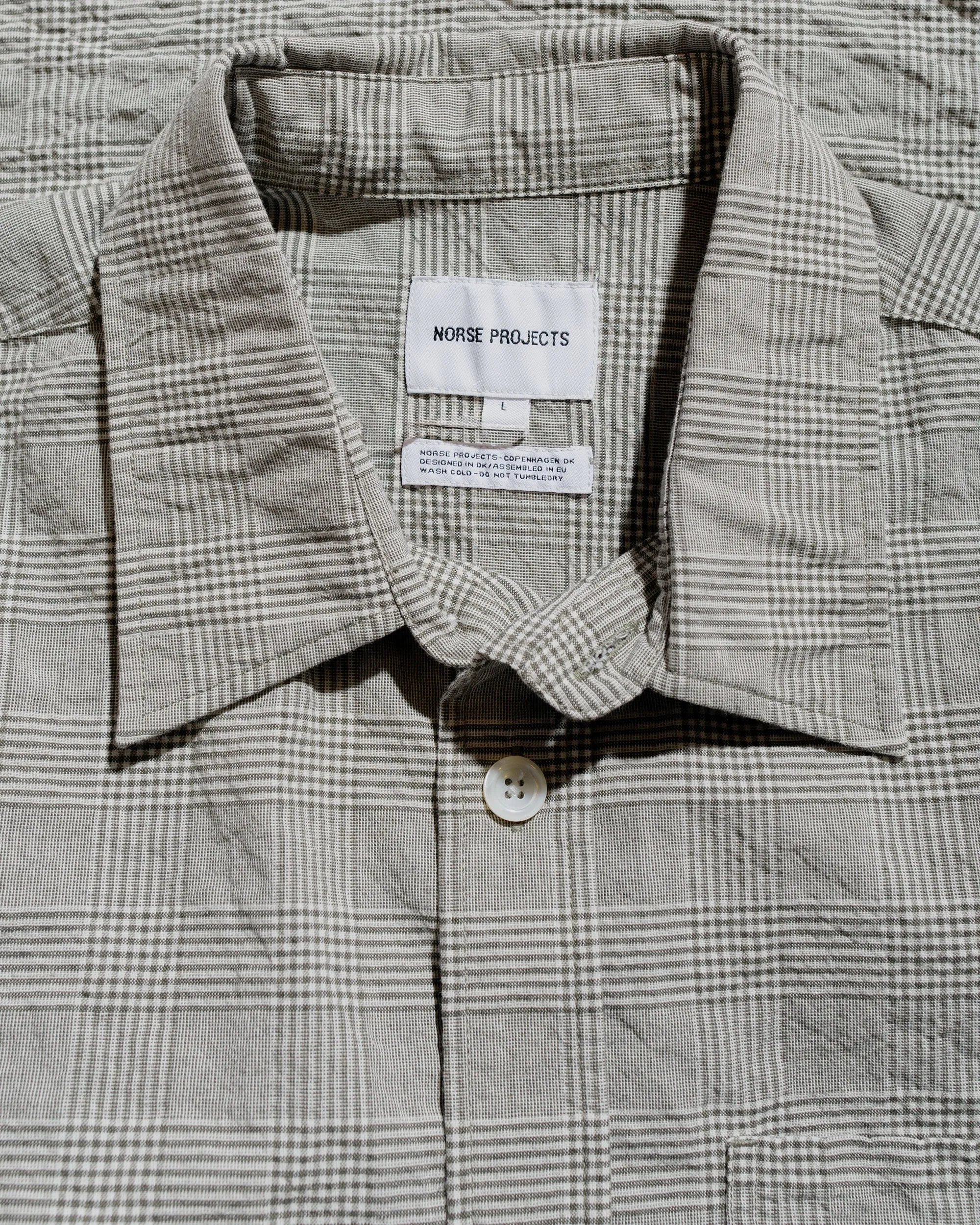 Norse Projects Mo Oversized Check SS Shirt Moss Green sold by Lost & Found product image thumbnail 5