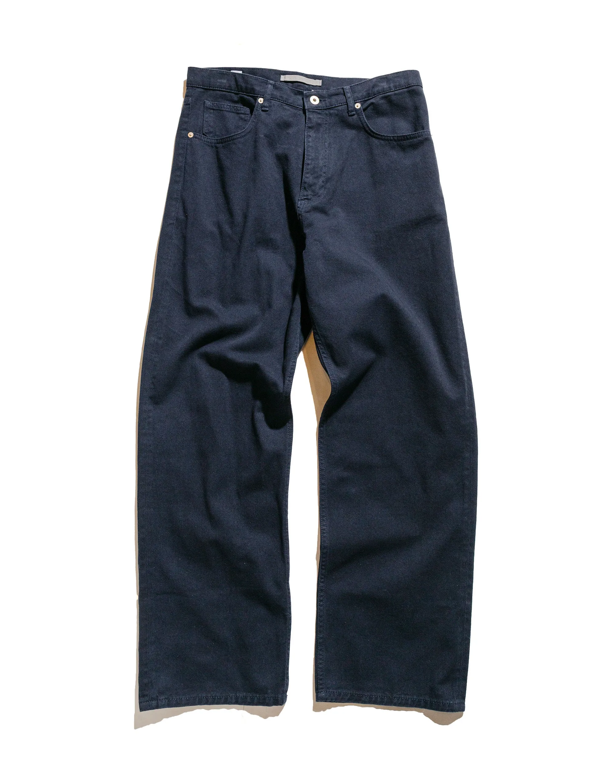 Norse Projects Mogens Relaxed 5 Pocket Heavy Twill Dark Navy sold by Lost & Found
