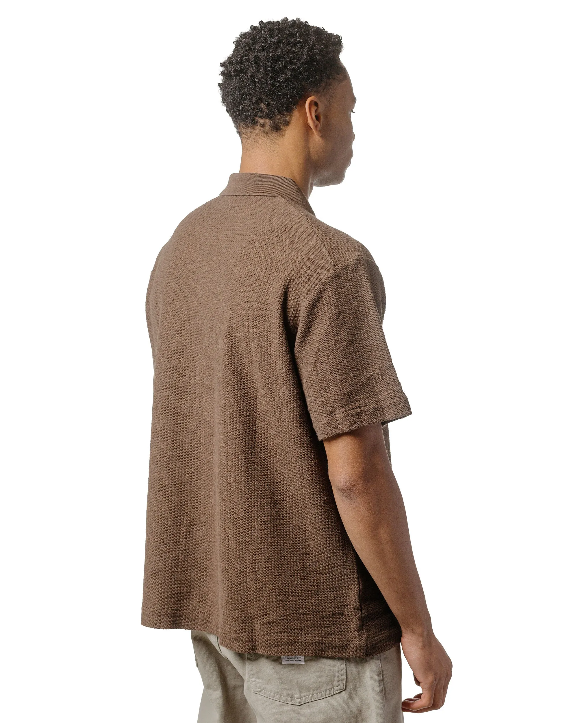 Norse Projects Gustav Crochet Jersey Shirt Chestnut sold by Lost & Found product image thumbnail 3