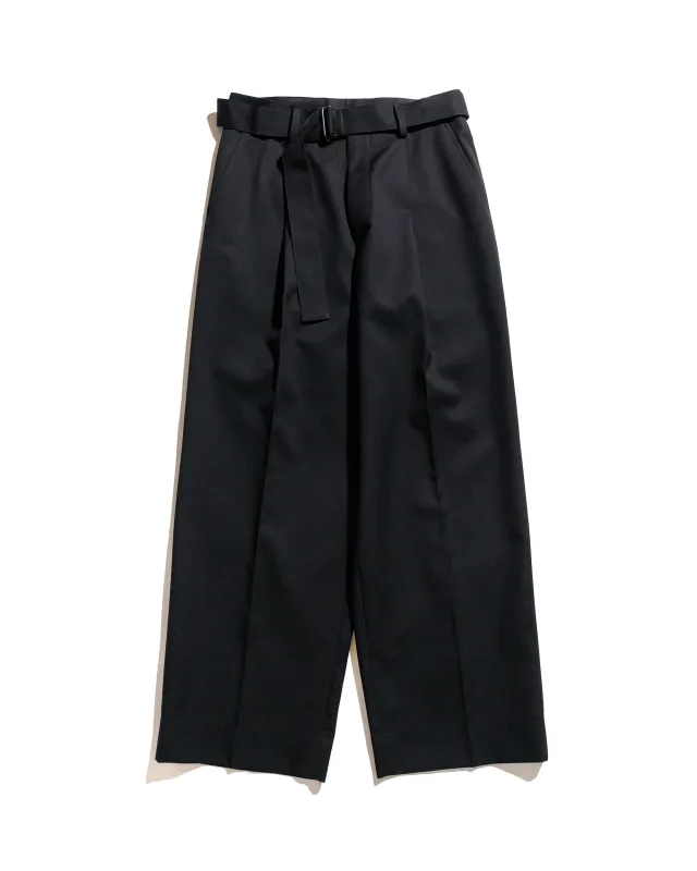 ssstein Belted Wide Trousers Black sold by Lost & Found