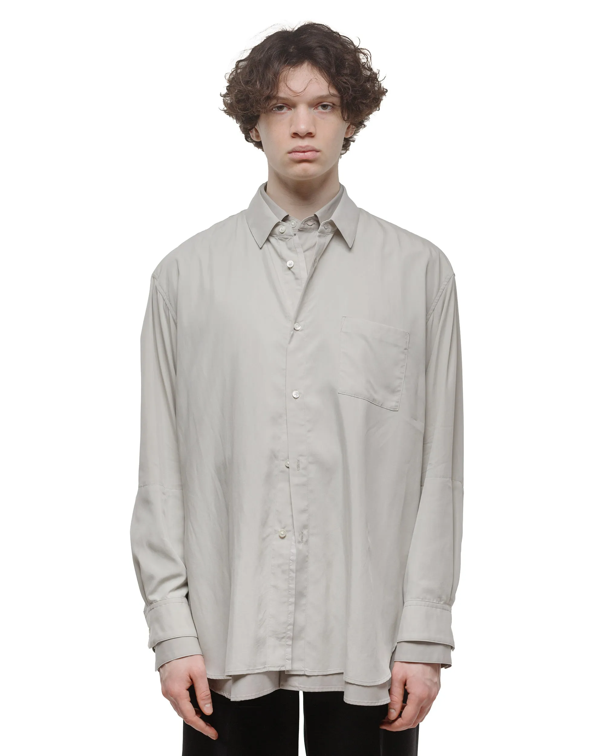 ssstein Oversized Layered Shirt Grey sold by Lost & Found product image thumbnail 2
