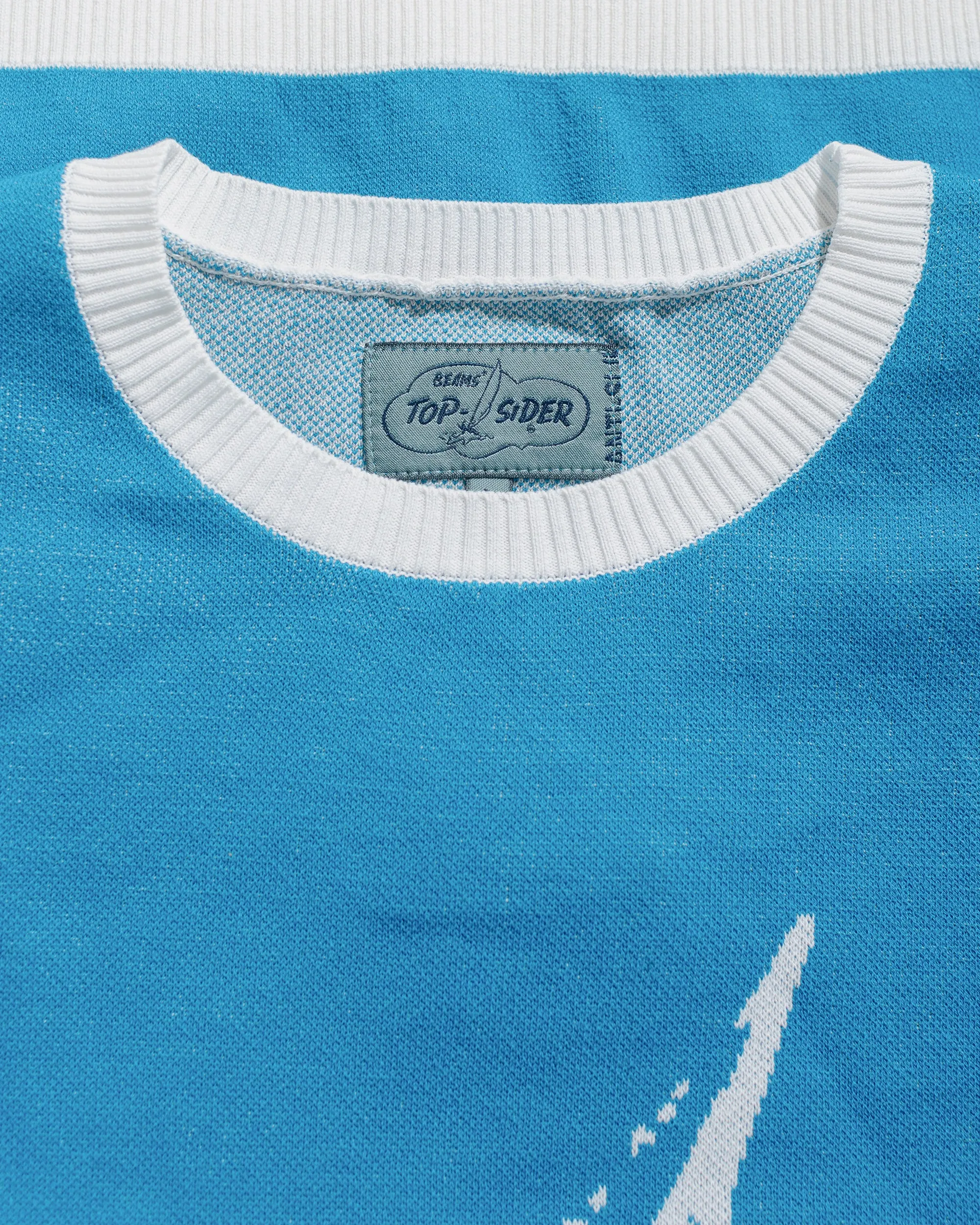 Beams Plus Sperry Top-Sider Knit Tee Box Jacquard Sax sold by Lost & Found product image thumbnail 5