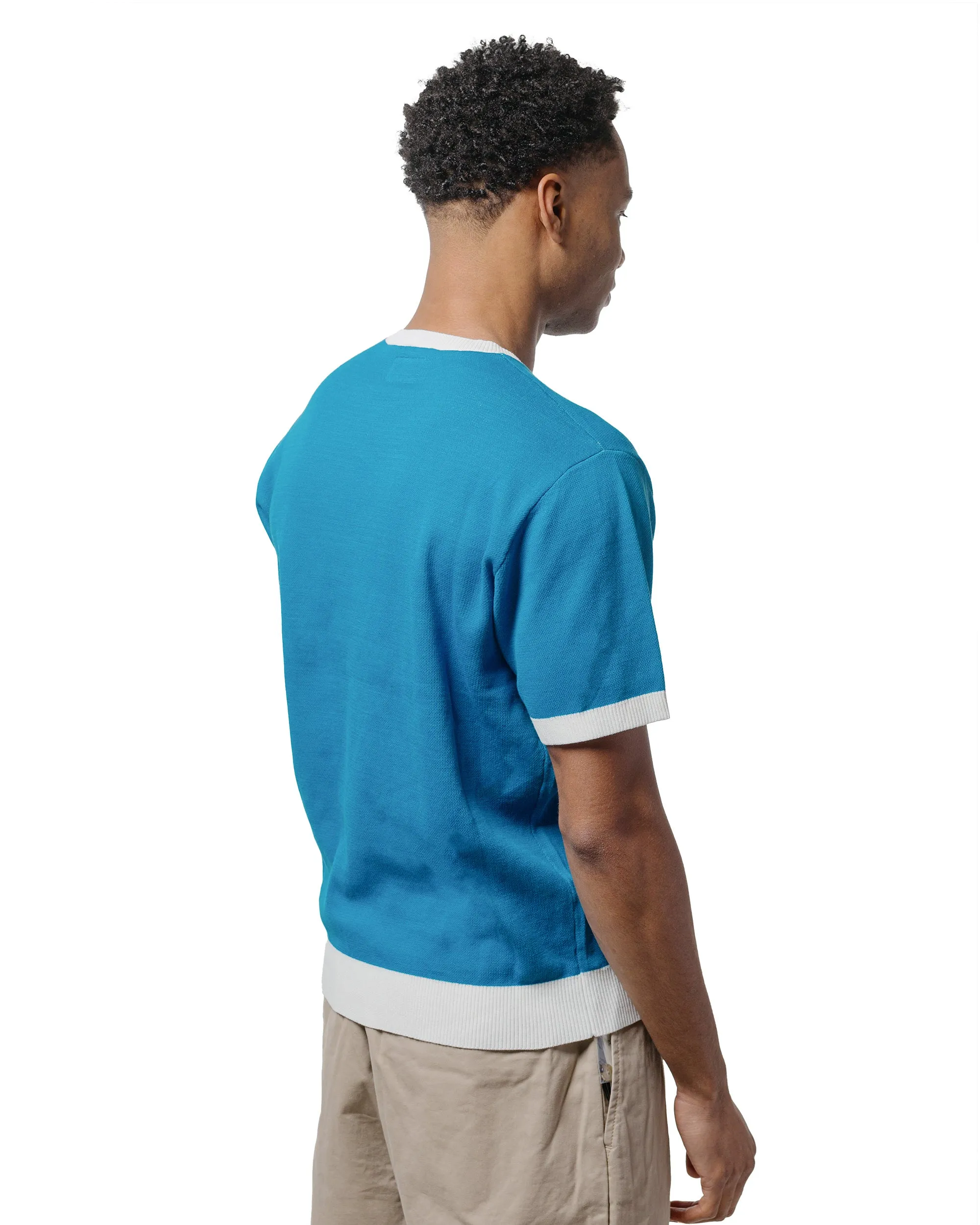 Beams Plus Sperry Top-Sider Knit Tee Box Jacquard Sax sold by Lost & Found product image thumbnail 3