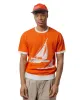 Beams Plus Sperry Top-Sider Knit Tee Box Jacquard BP Orange sold by Lost & Found