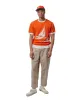 Beams Plus Sperry Top-Sider Knit Tee Box Jacquard BP Orange sold by Lost & Found