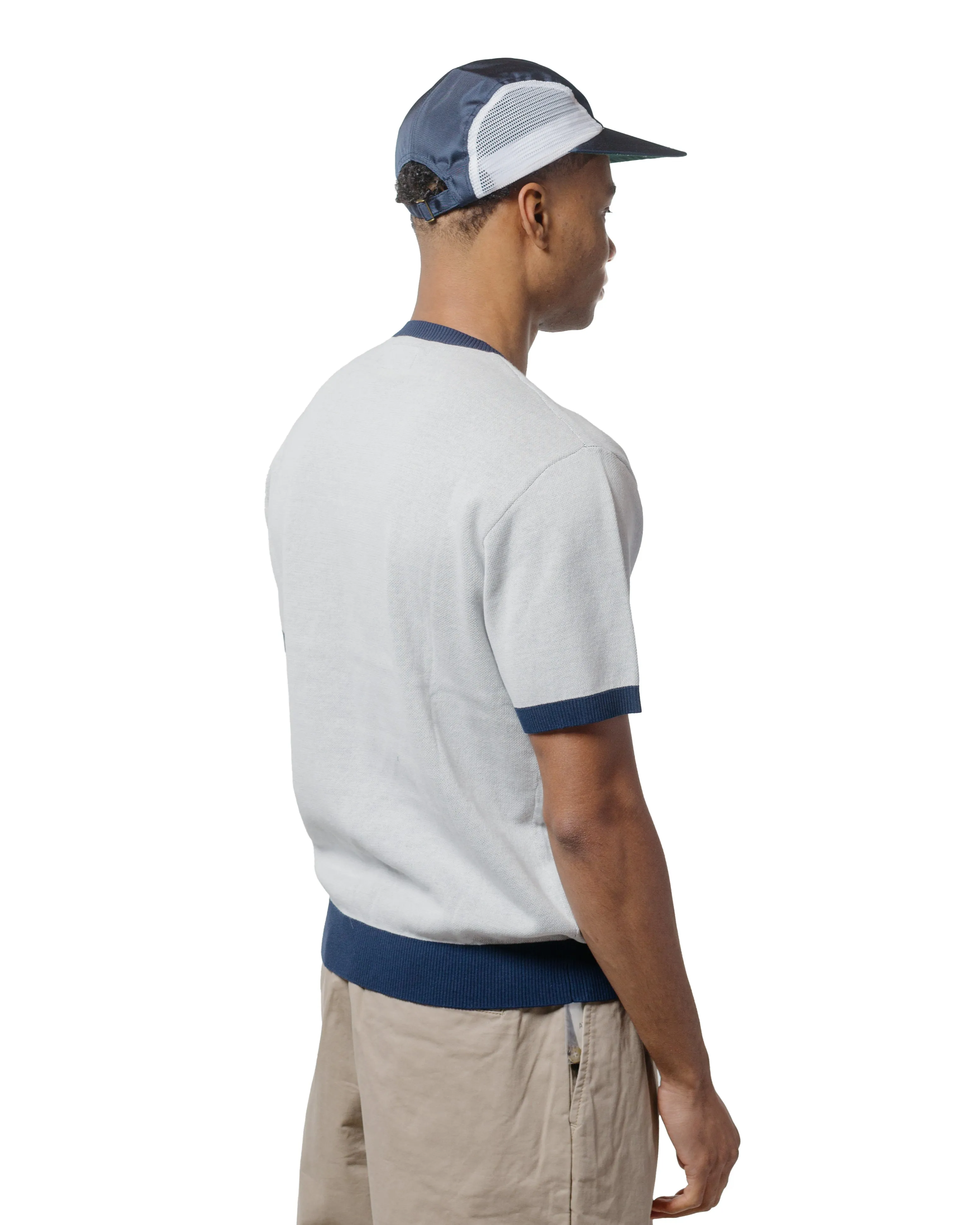 Beams Plus Sperry Top-Sider Knit Tee Box Jacquard White sold by Lost & Found product image thumbnail 3