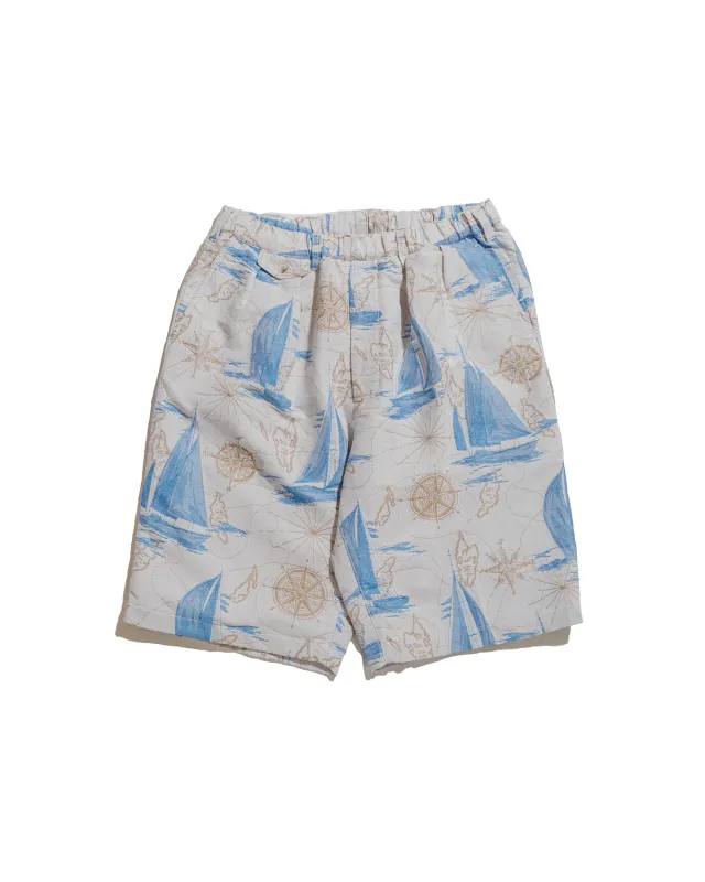 Beams Plus Sperry Top-Sider 2Pleats Relax Shorts Yacht Jacquard Yacht made by BEAMS PLUS