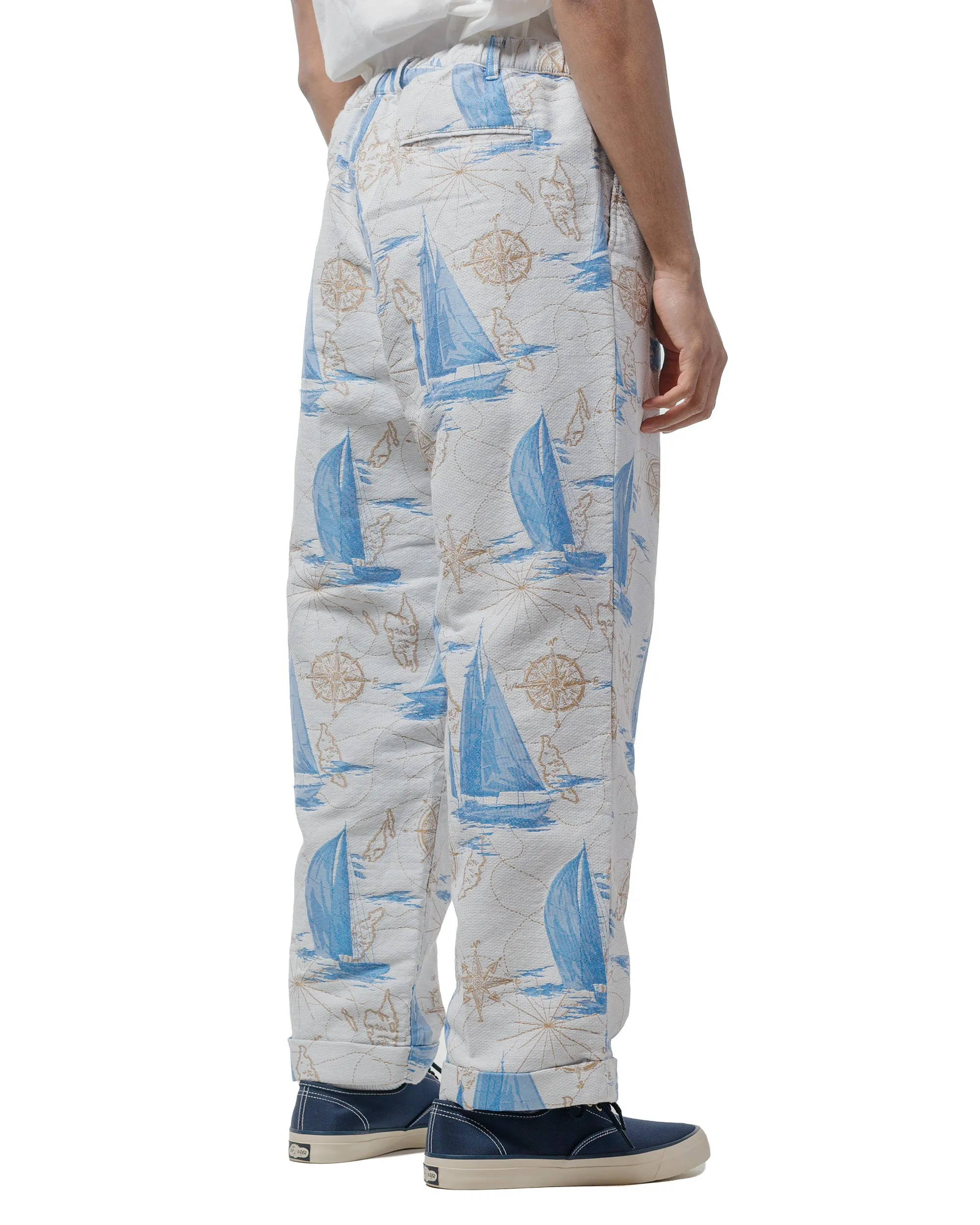 Beams Plus Sperry Top-Sider 2Pleats Relax Trousers Yacht Jacquard Yacht sold by Lost & Found product image thumbnail 3