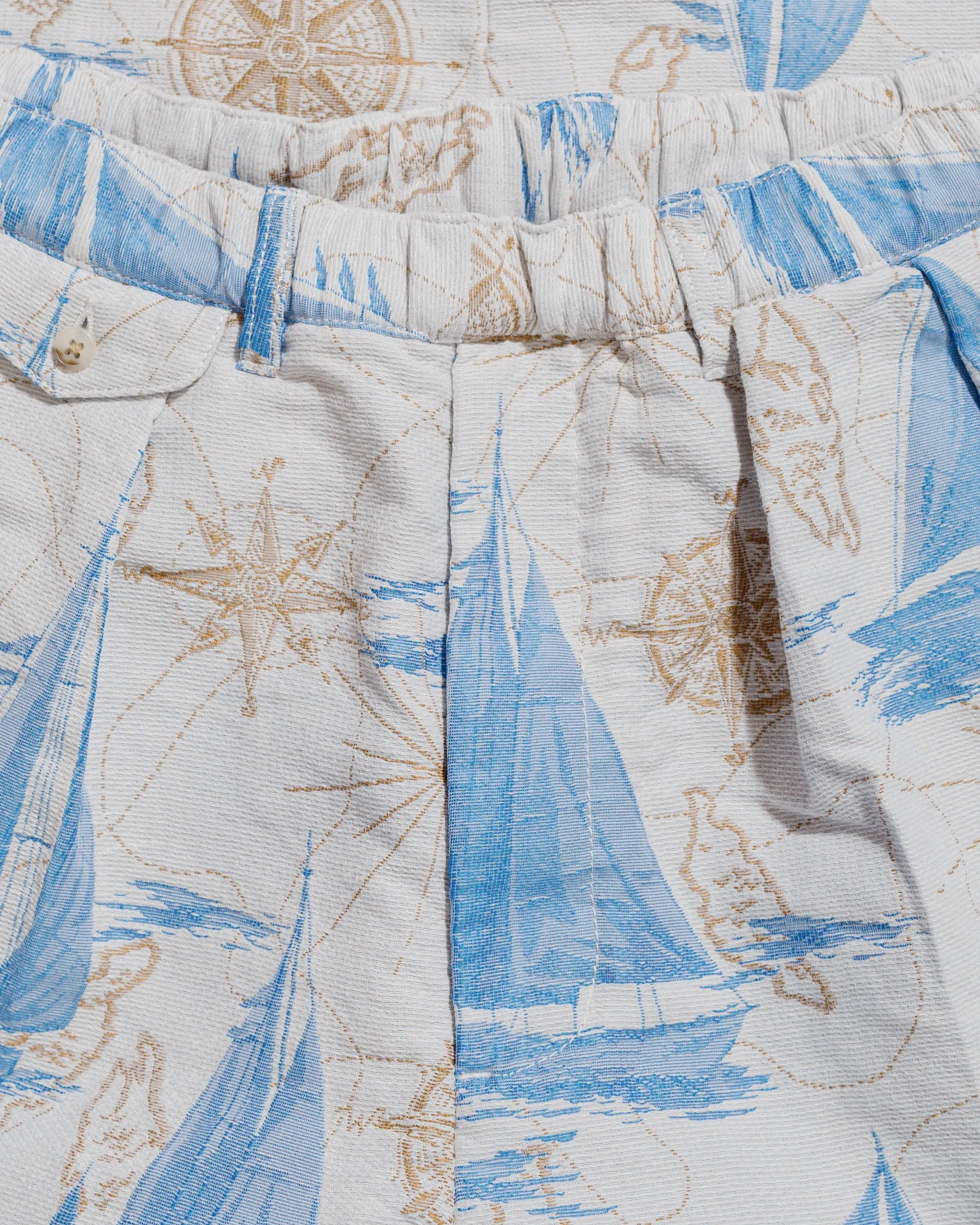 Beams Plus Sperry Top-Sider 2Pleats Relax Trousers Yacht Jacquard Yacht sold by Lost & Found product image thumbnail 5