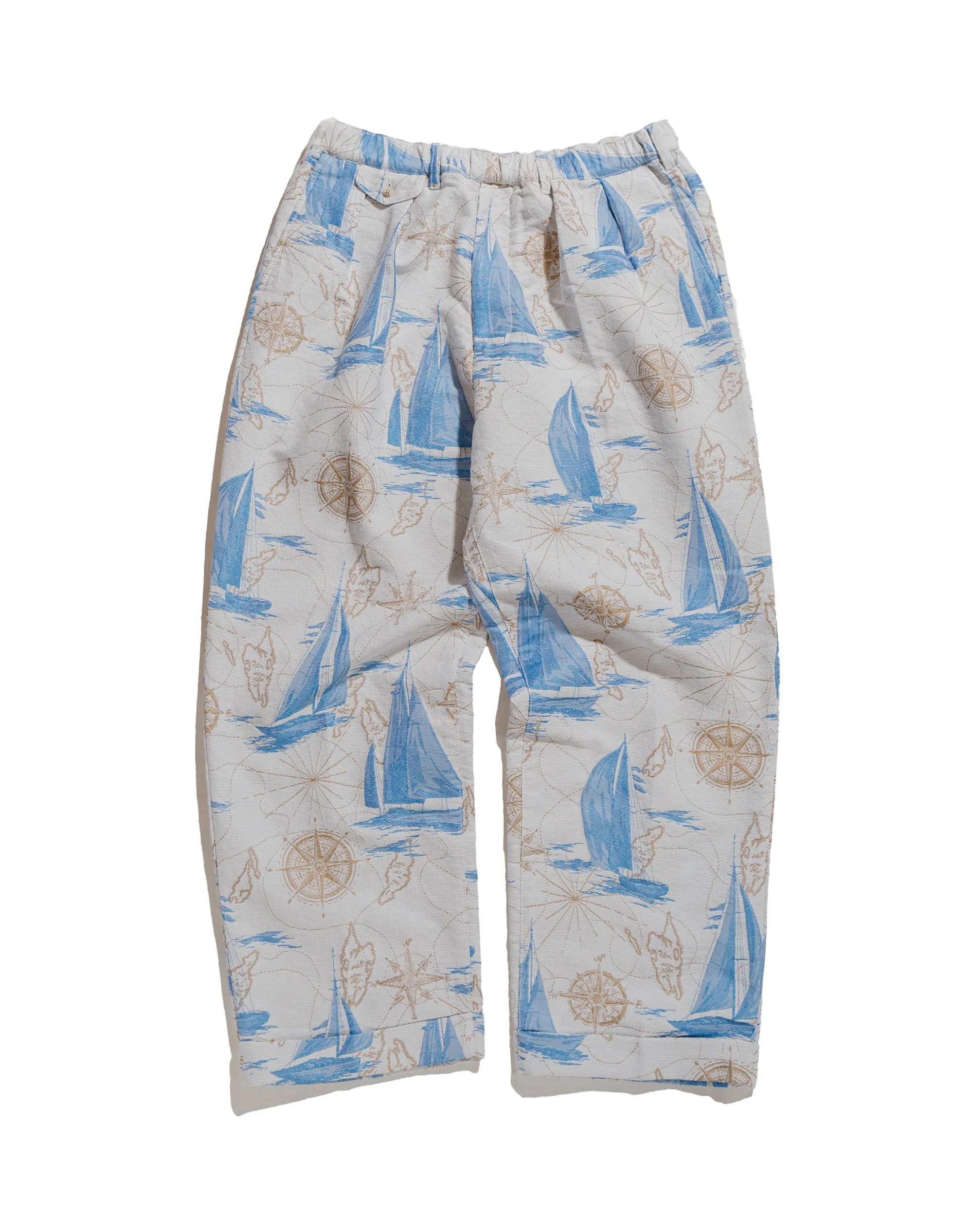 Beams Plus Sperry Top-Sider 2Pleats Relax Trousers Yacht Jacquard Yacht sold by Lost & Found