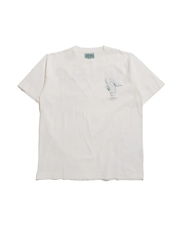 Beams Plus Sperry Top-Sider Print Tee (ANTI-SLIP) White sold by Lost & Found