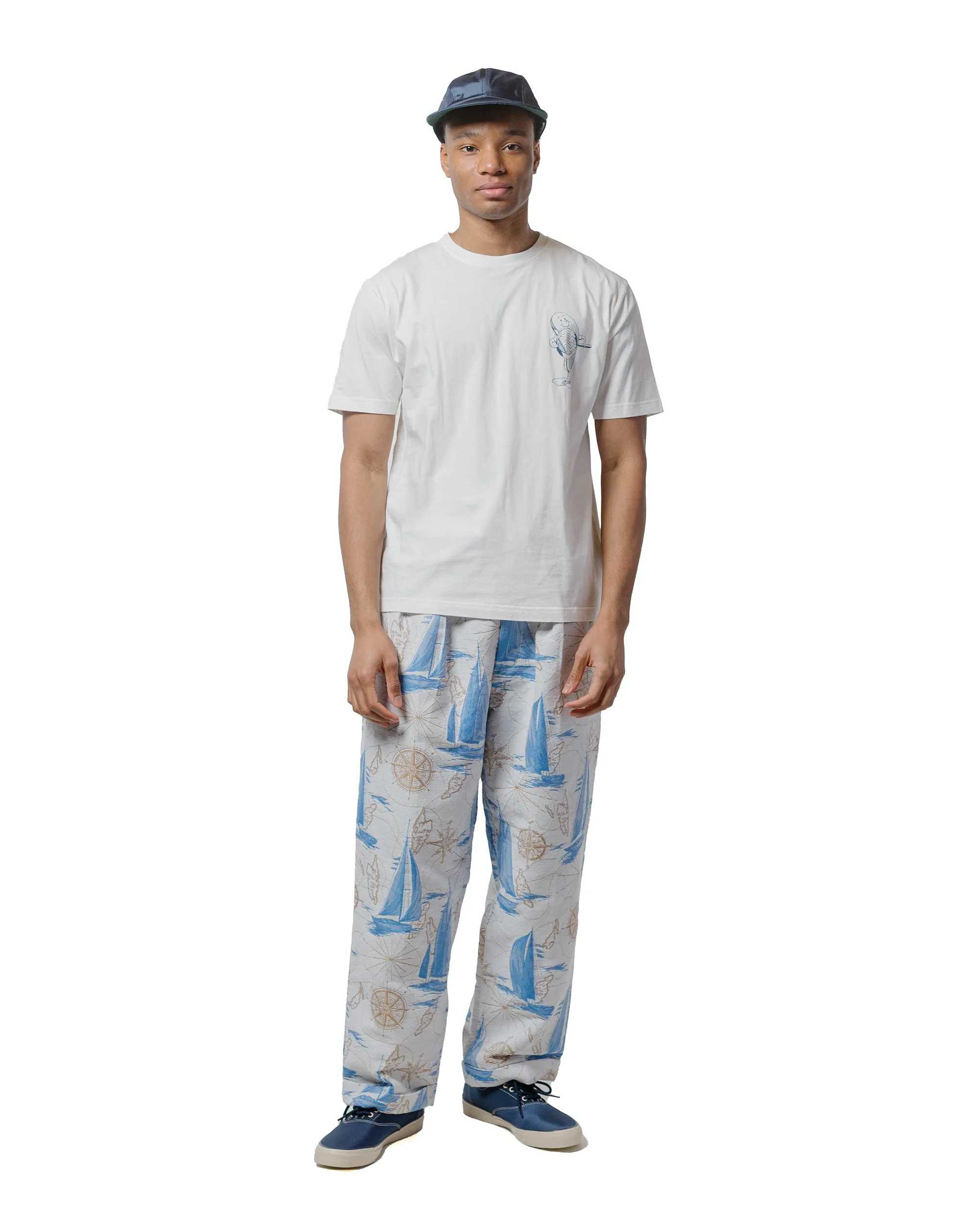 Beams Plus Sperry Top-Sider Print Tee (ANTI-SLIP) White sold by Lost & Found product image thumbnail 4