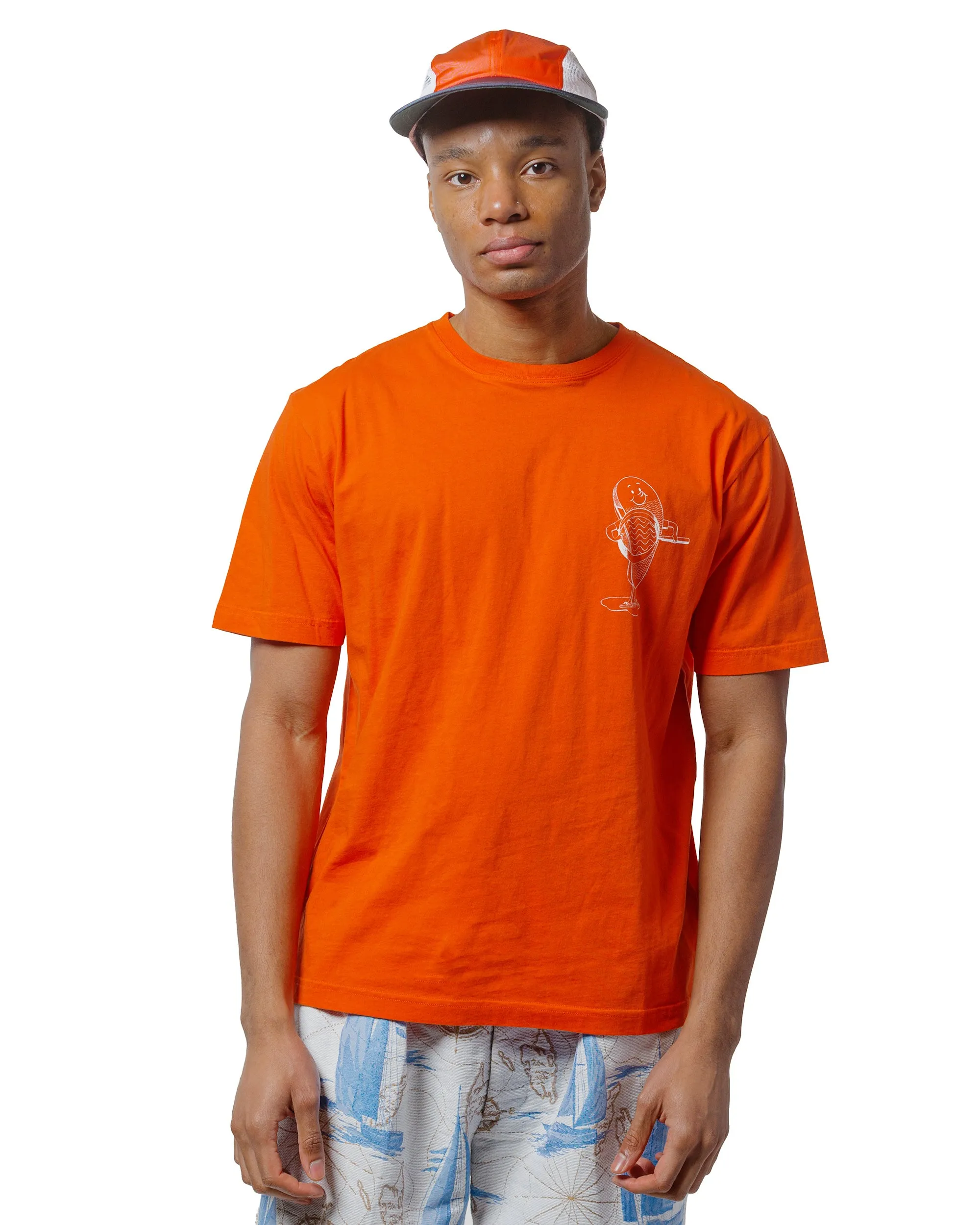 Beams Plus Sperry Top-Sider Print Tee (ANTI-SLIP) BP Orange sold by Lost & Found product image thumbnail 2