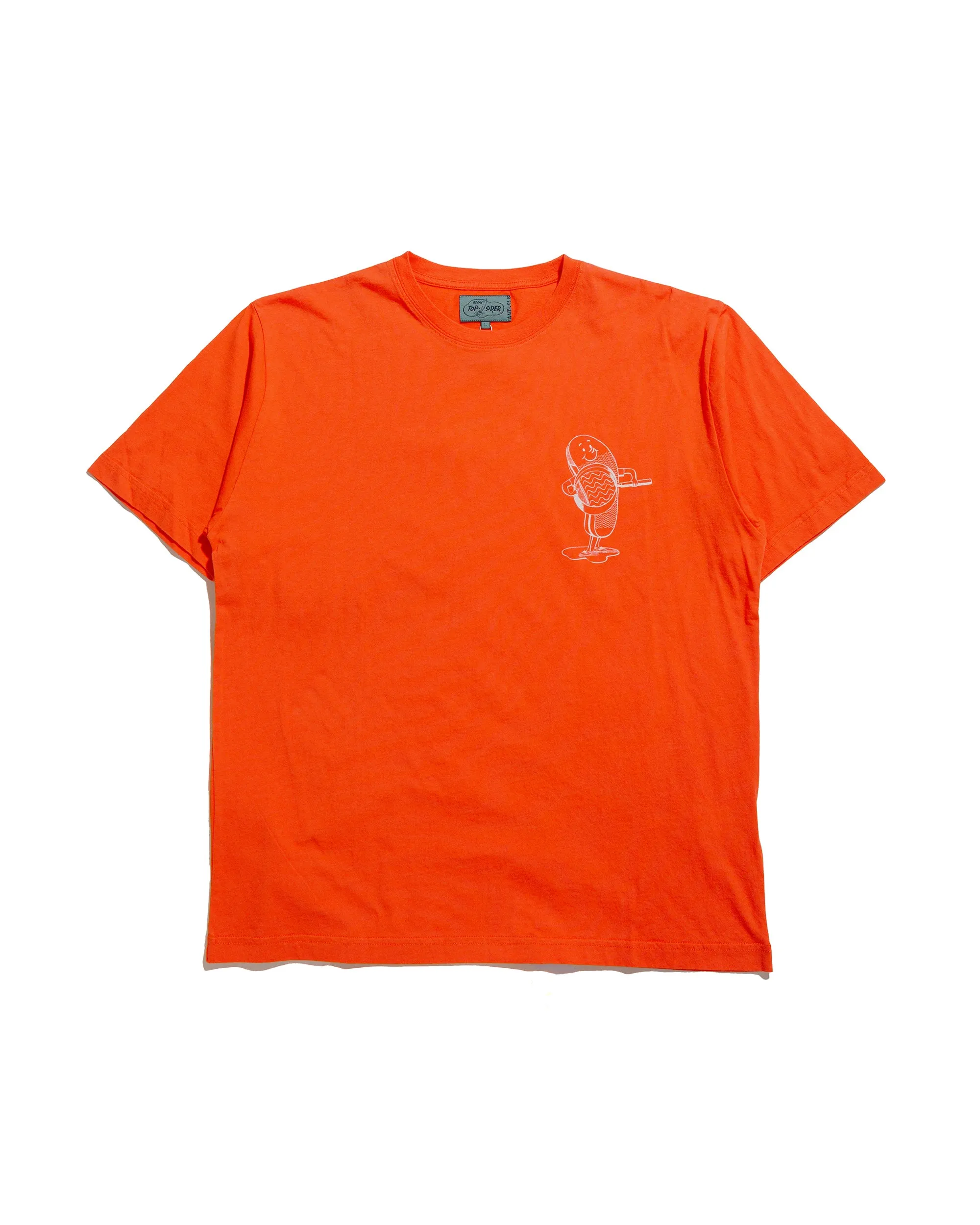 Beams Plus Sperry Top-Sider Print Tee (ANTI-SLIP) BP Orange sold by Lost & Found