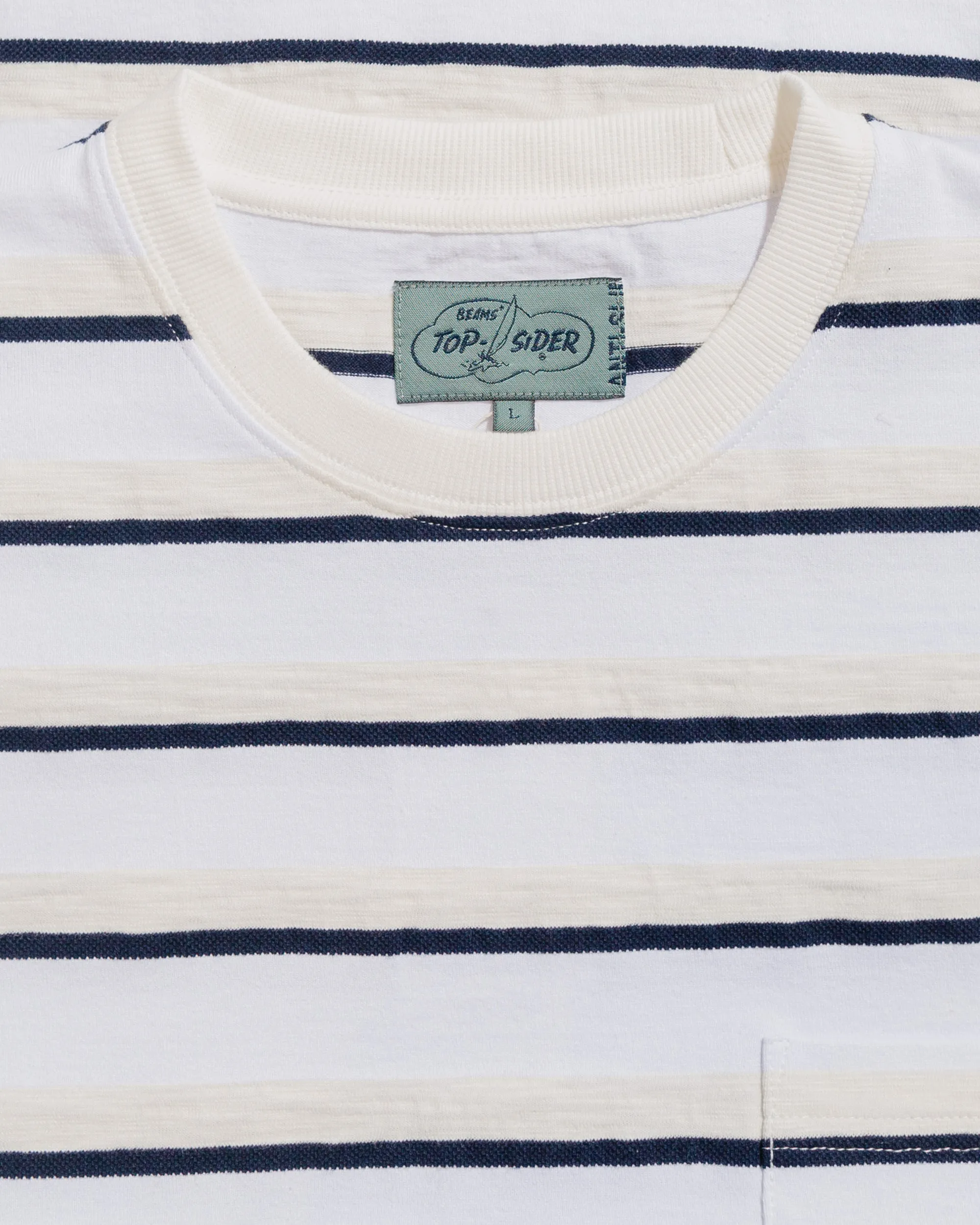 Beams Plus Sperry Top-Sider Pocket Tee Stripe White sold by Lost & Found product image thumbnail 5