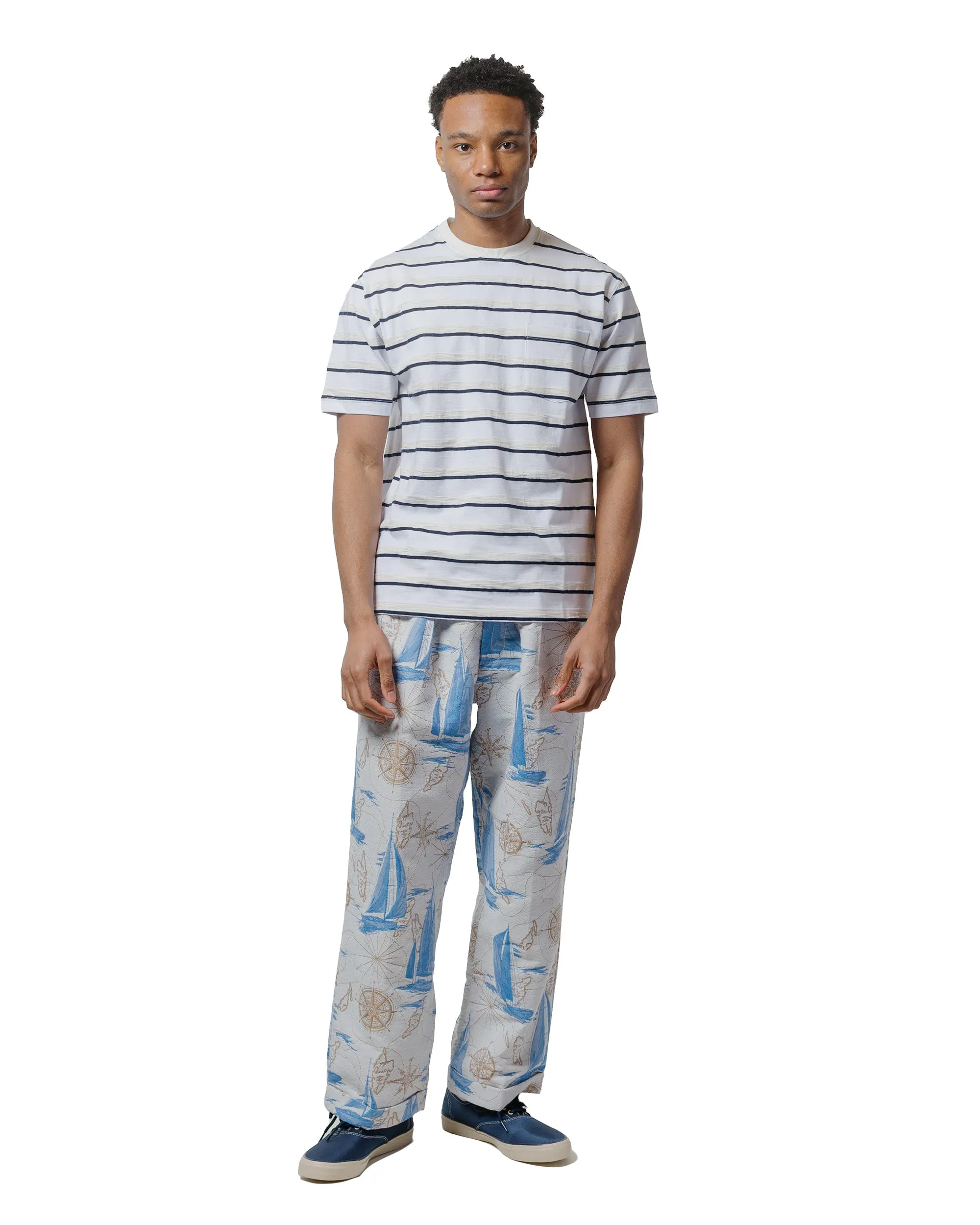 Beams Plus Sperry Top-Sider Pocket Tee Stripe White sold by Lost & Found product image thumbnail 3