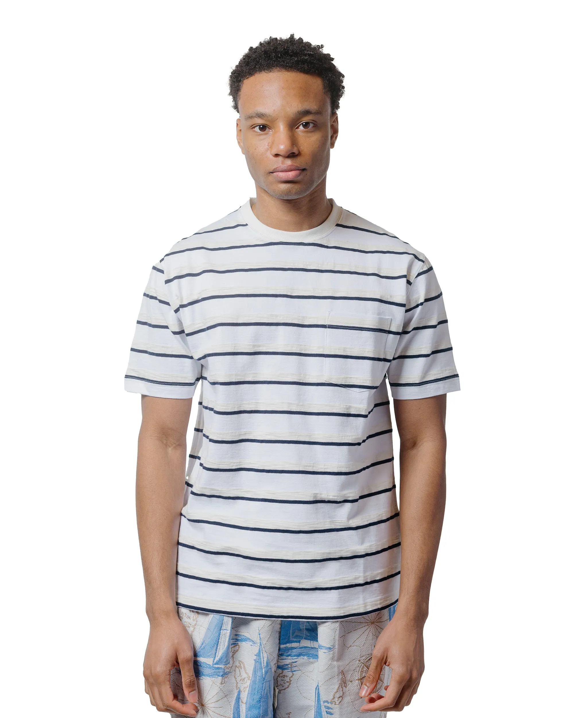 Beams Plus Sperry Top-Sider Pocket Tee Stripe White sold by Lost & Found product image thumbnail 2