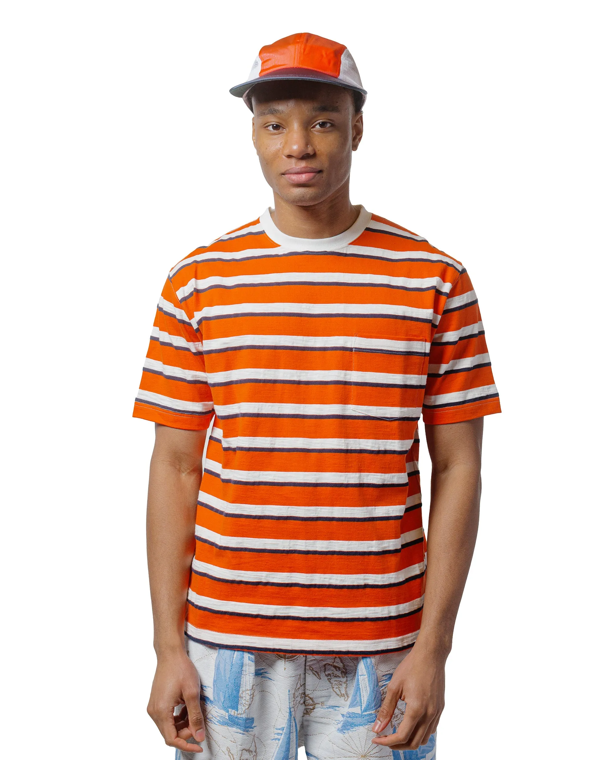 Beams Plus Sperry Top-Sider Pocket Tee Stripe BP Orange sold by Lost & Found product image thumbnail 2