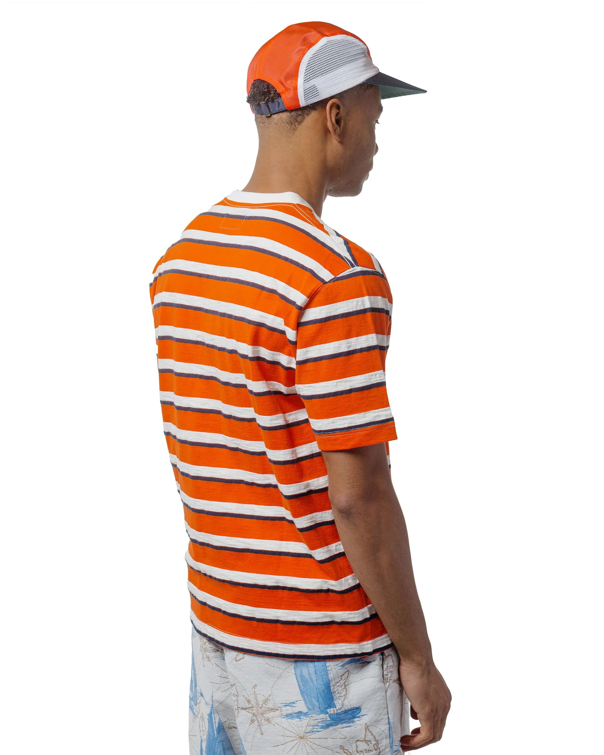 Beams Plus Sperry Top-Sider Pocket Tee Stripe BP Orange sold by Lost & Found product image thumbnail 3