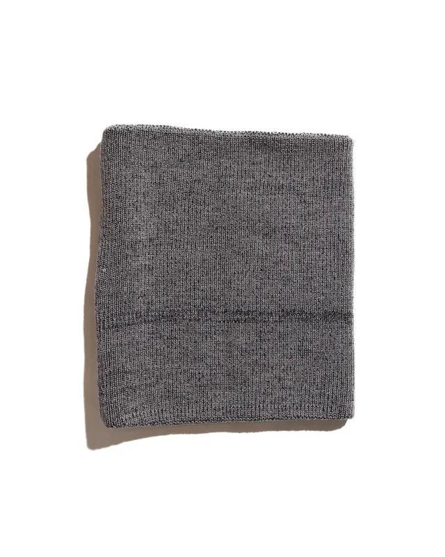 Found Feather Knit Neckwarmer Italian Merino Wool Grey Mix sold by Lost & Found