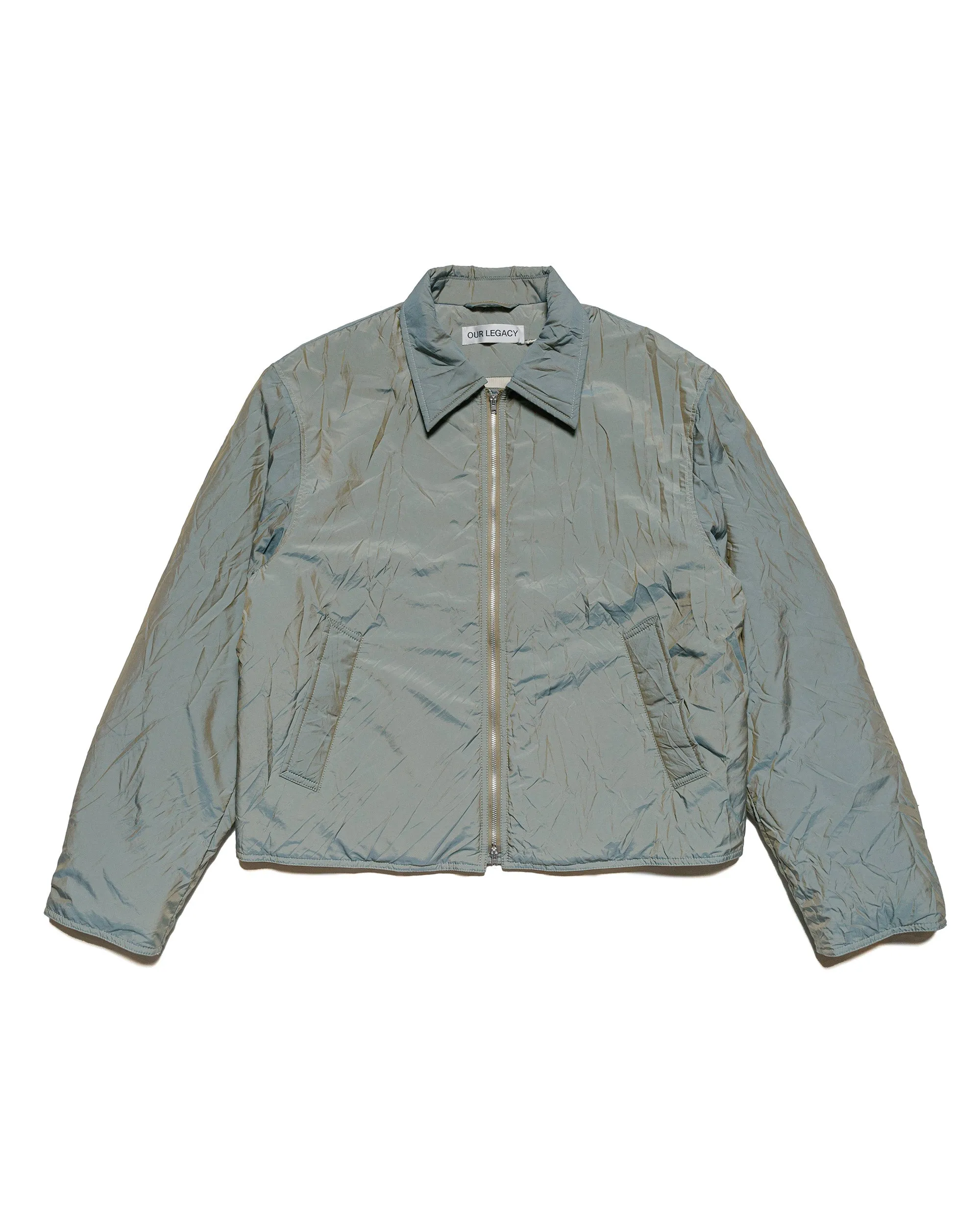 Our Legacy Slight Jacket Shining Olive Crinkle Solaro sold by Lost & Found