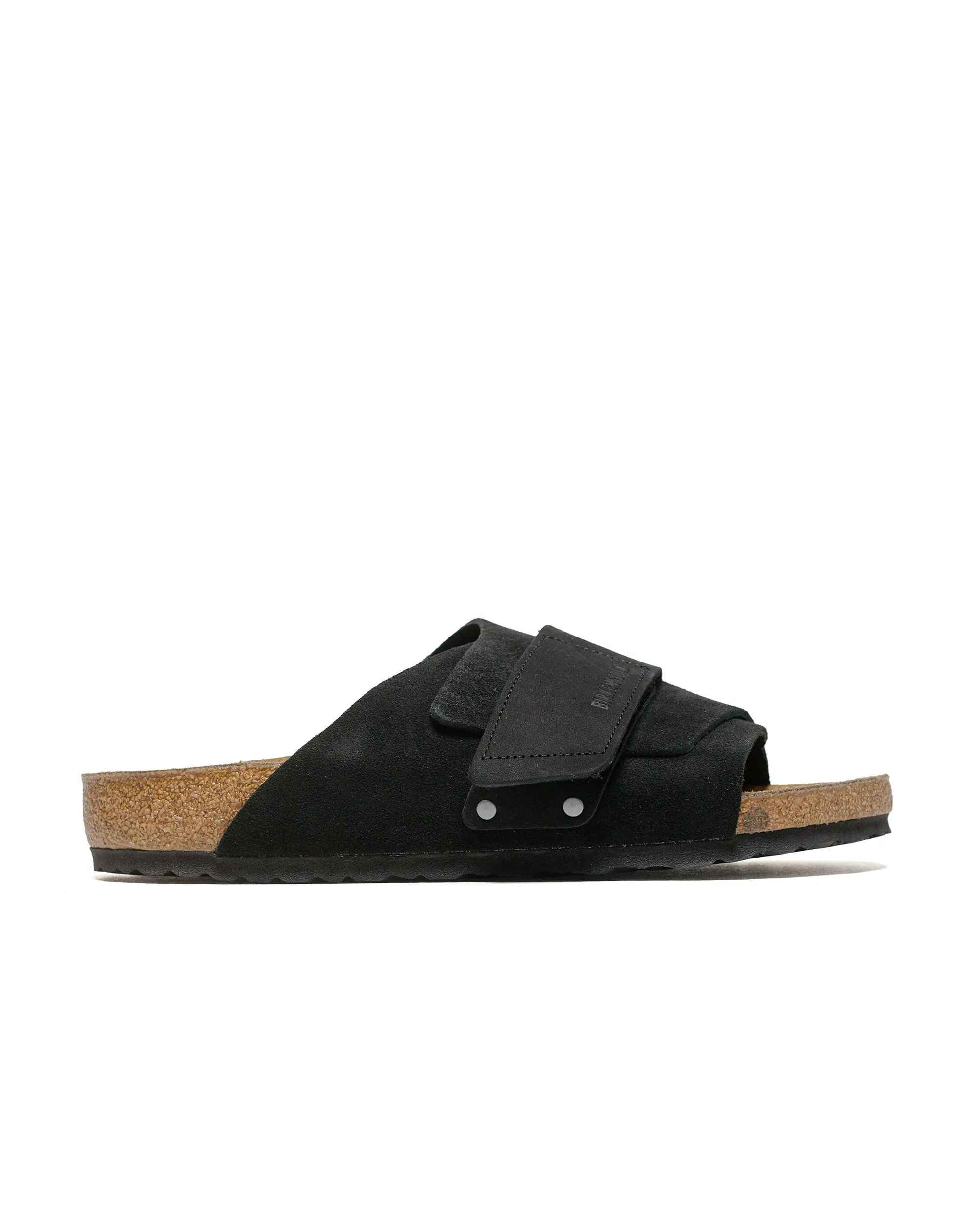 Birkenstock Kyoto Suede Black sold by Lost & Found